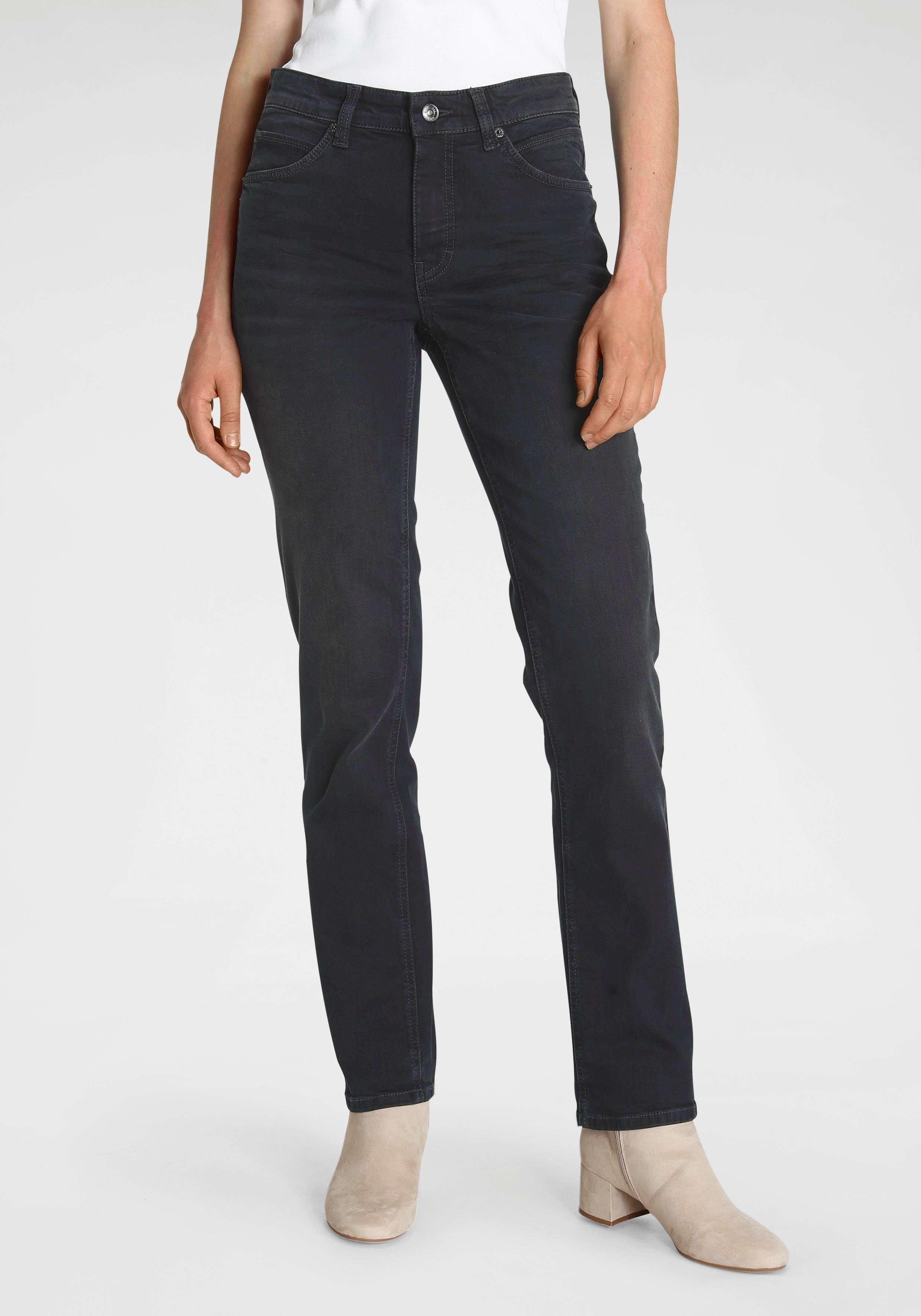 Gerade blue Stretch-Jeans Melanie night MAC black dark geschnitten