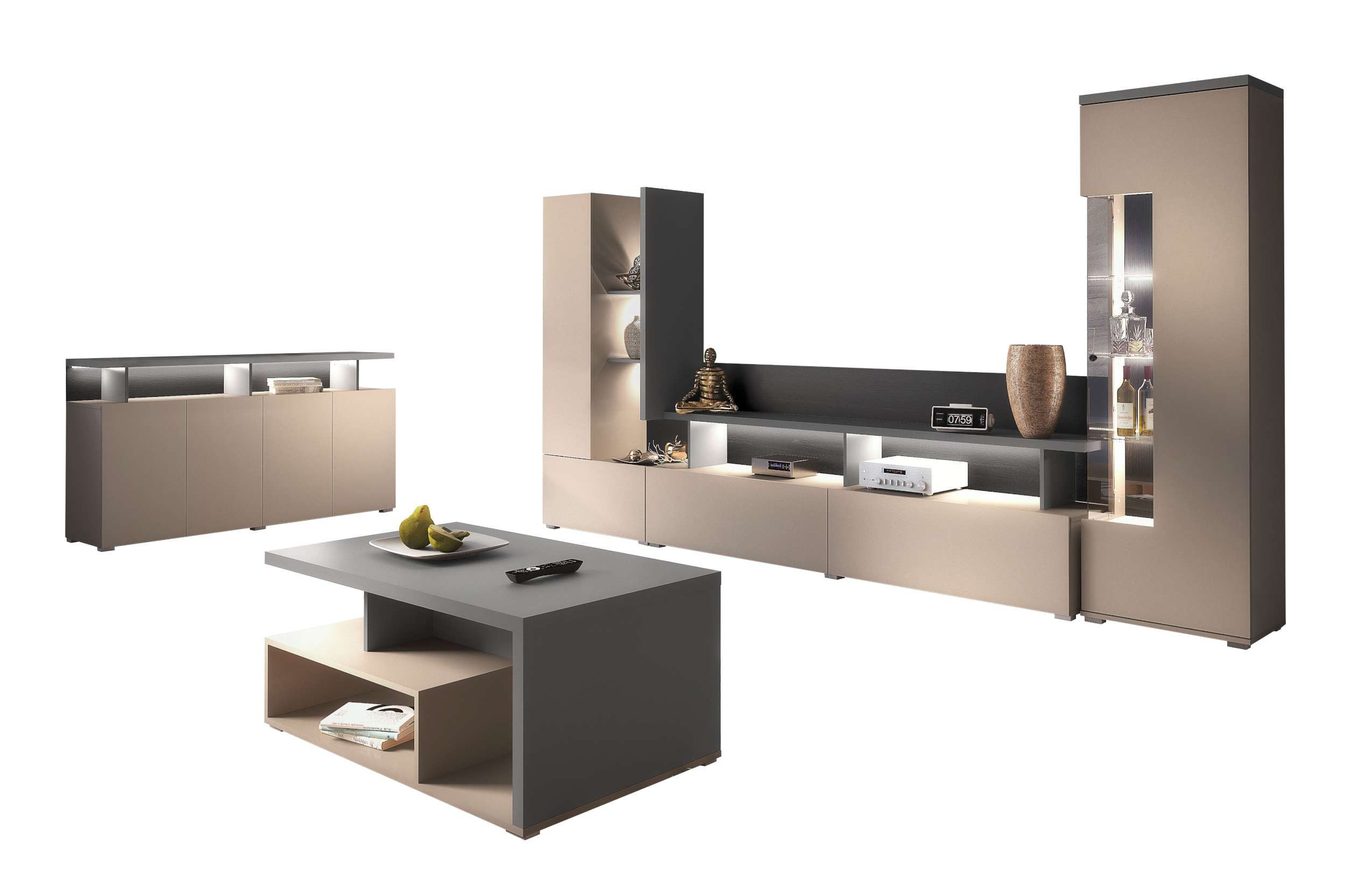99rooms Wohnwand Rio, (Set (4-St), Wohnmöbel), günstig online kaufen