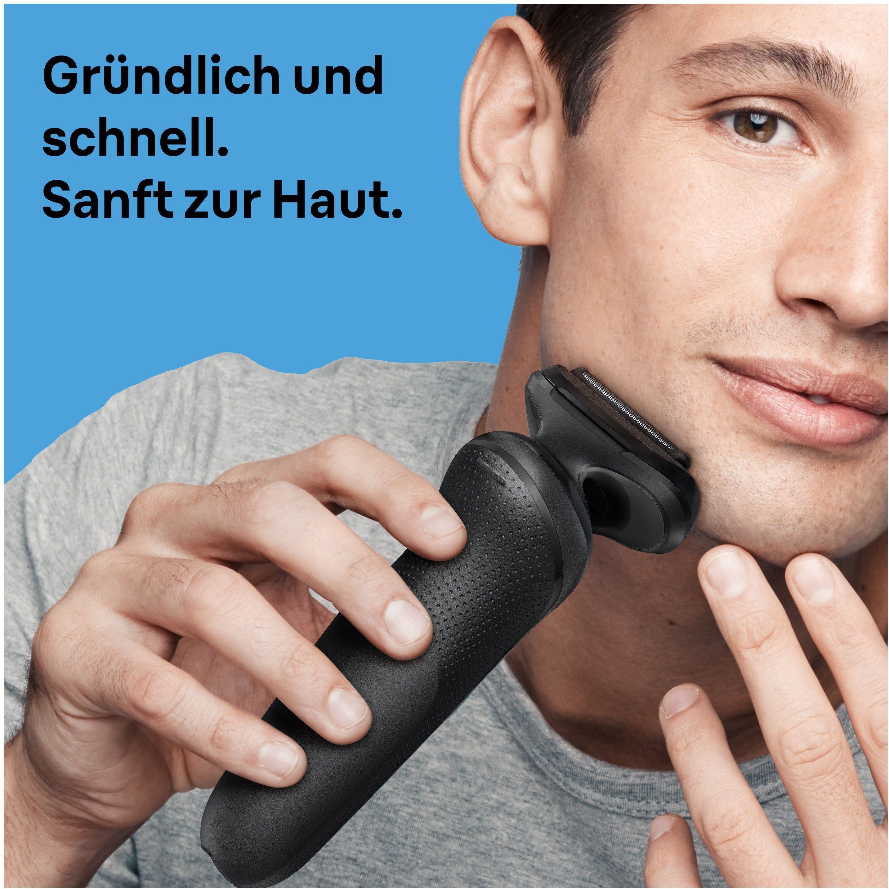 Braun Elektrorasierer Series 5 52-N7200cc, Reinigungsstation, Wasserdichter Folienrasierer, mit Präzisionstrimmer