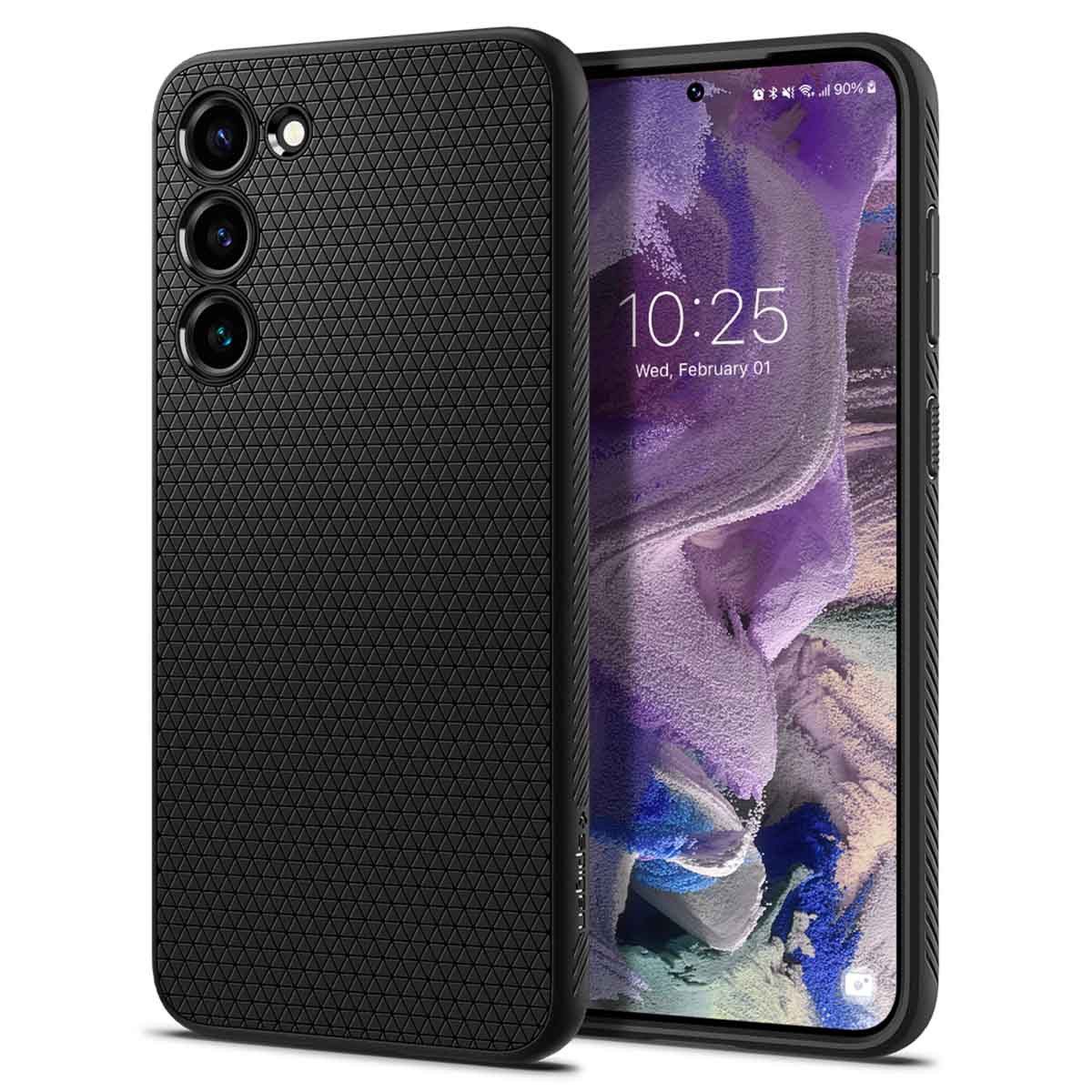 Spigen Backcover Spigen Liquid Air™ Backcover Samsung Galaxy S23 - Schwarz