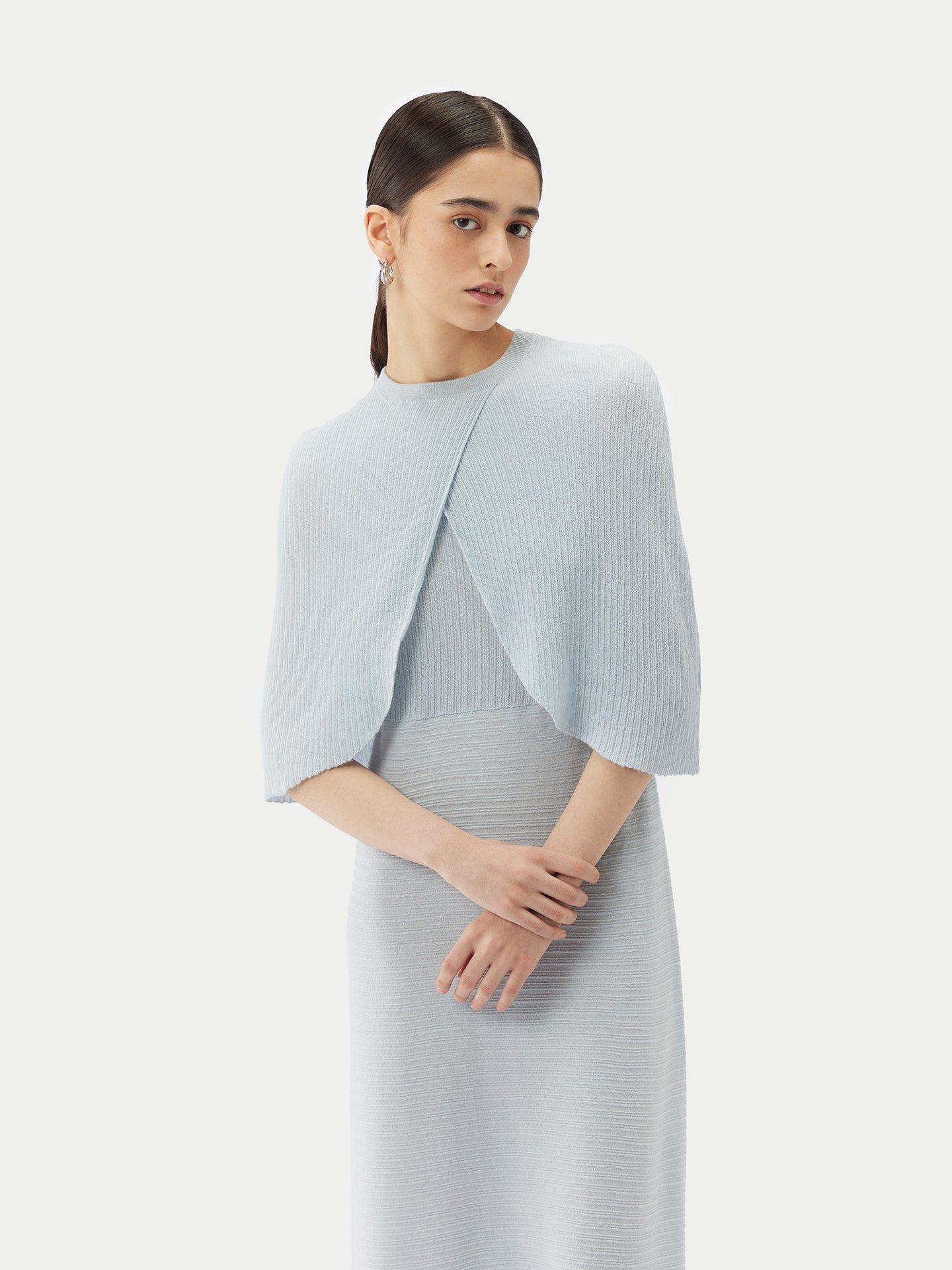 GOBI Cashmere Strickcape Leichtes Cape aus Kaschmir-Seide