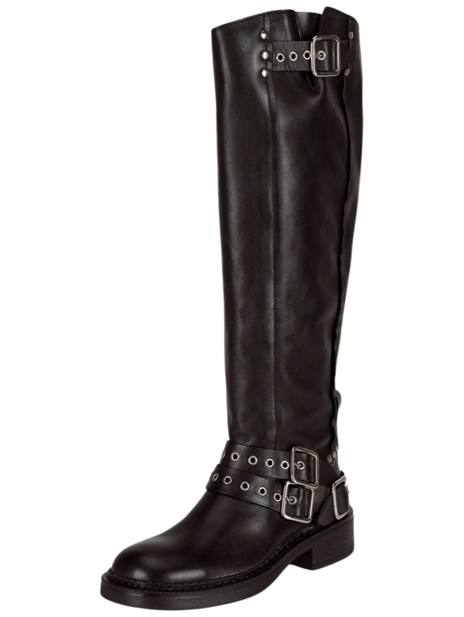 Felmini Stiefel Leder Overkneestiefel