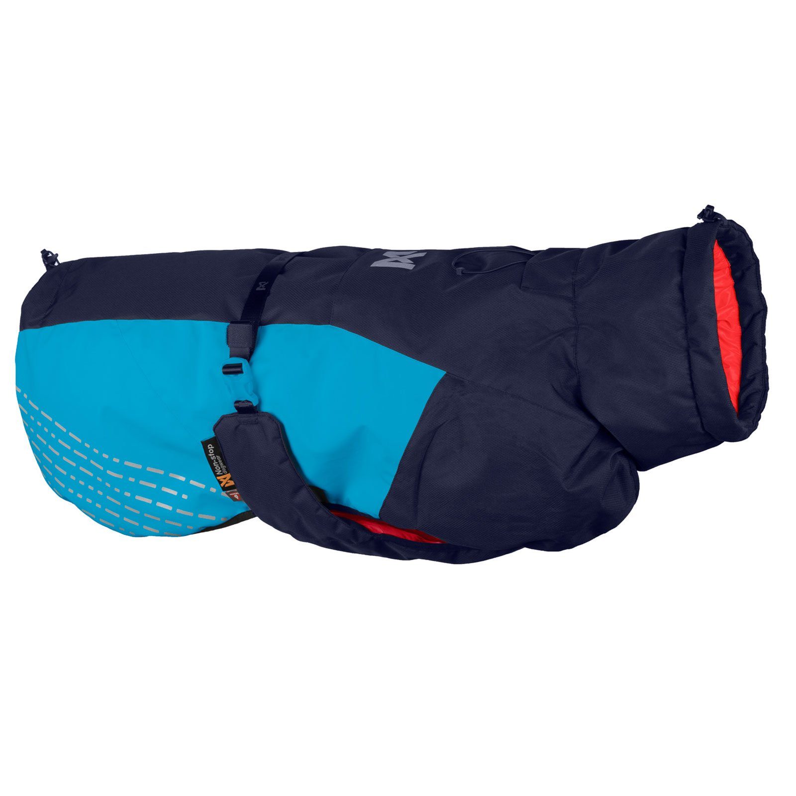 Non-stop dogwear Hundejacke GLACIER JACKET 2.0 navy/teal/red, Eine leichte und funktionelle, warme Hundejacke