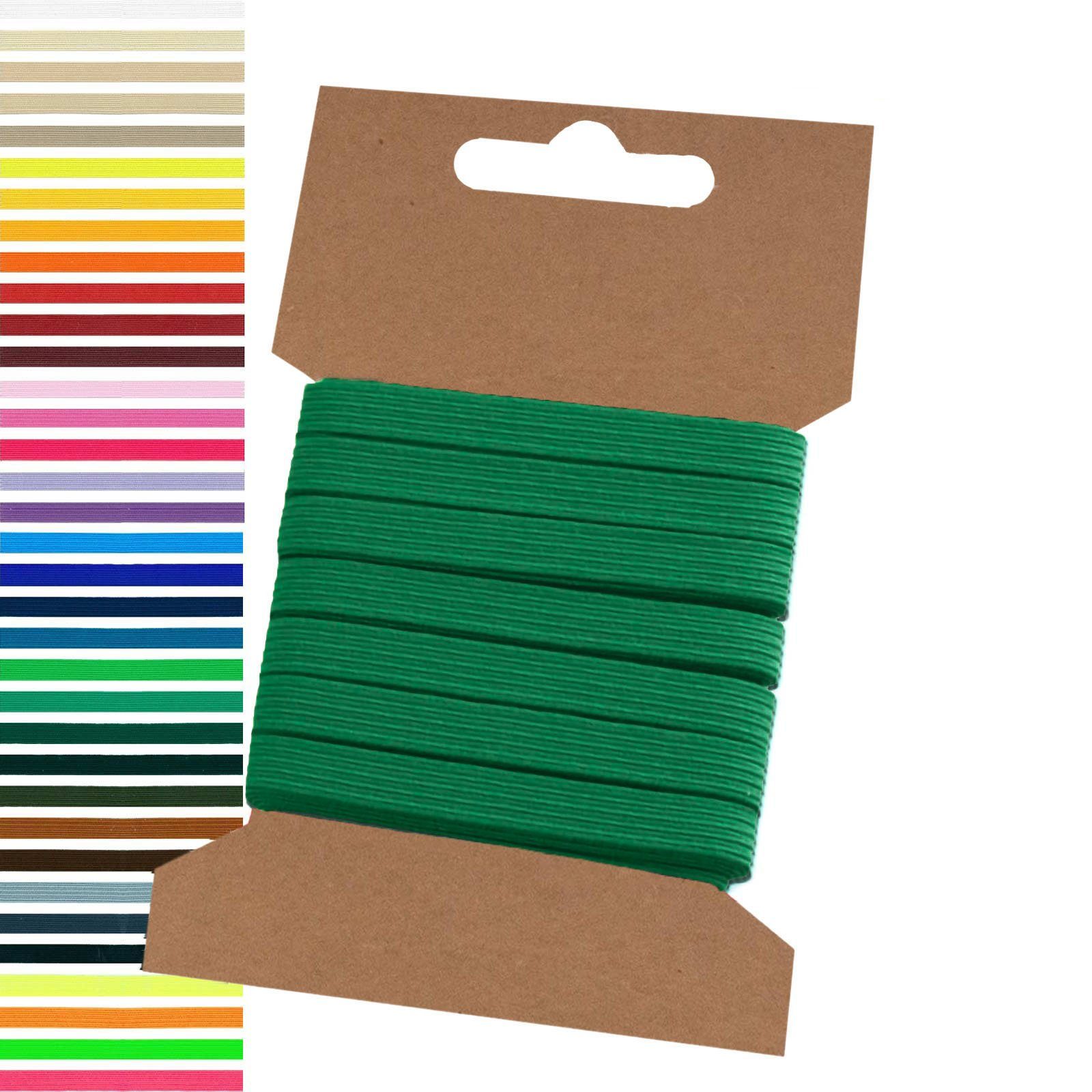 Webband 5m Gummiband 6,6mm Gummilitze Wäschegummi elastisches Band Wäscheband