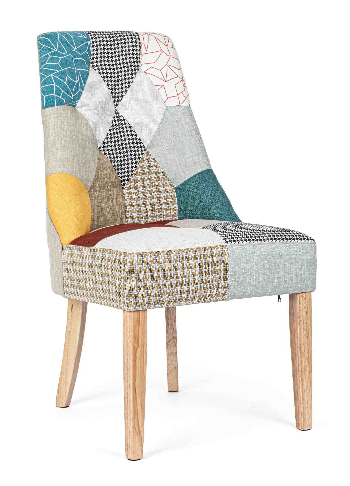 Bizzotto Stuhl Galatea, Patchwork Design