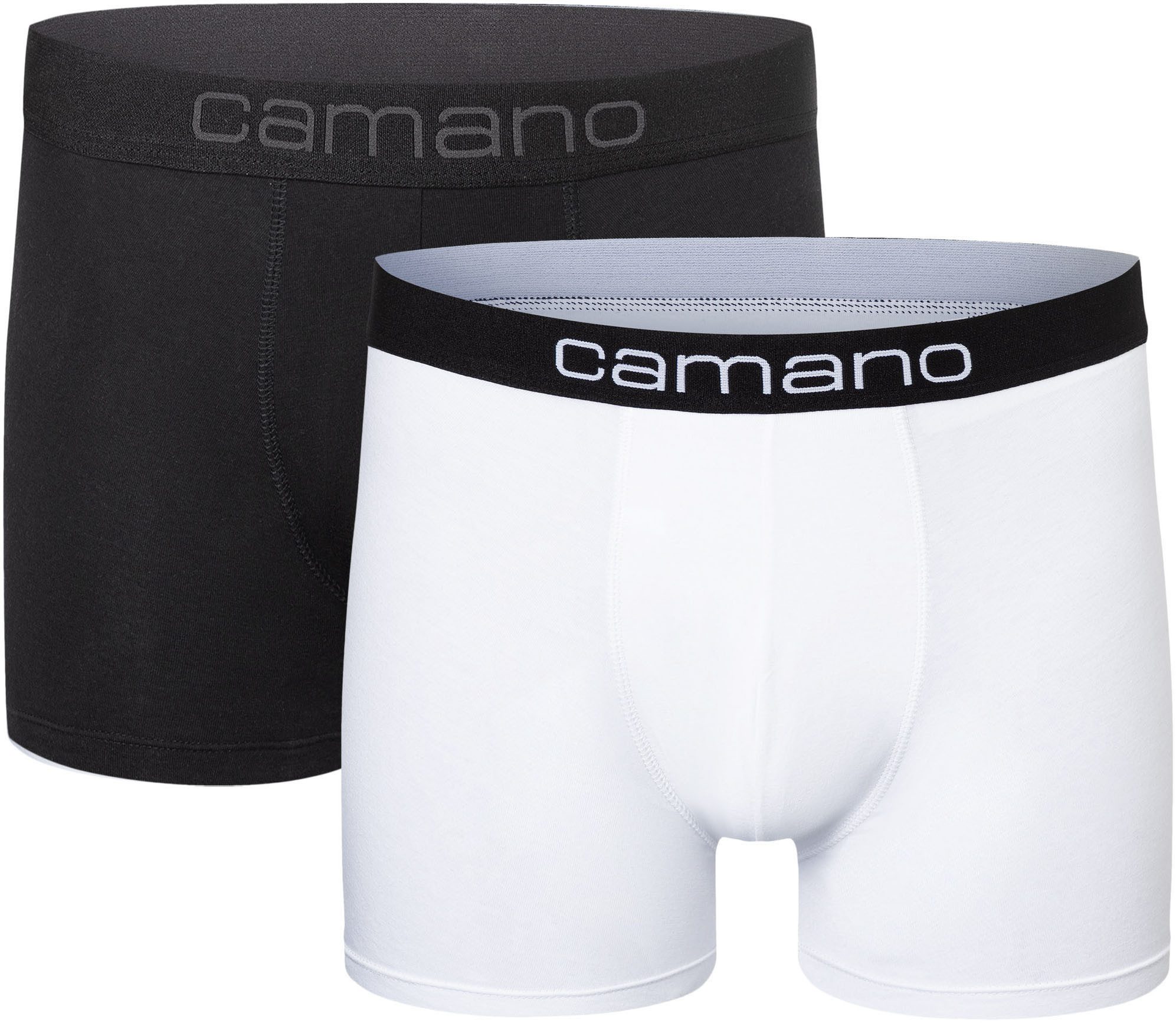 Camano Boxershorts comfort (2er Pack) mit elastischem Logobund günstig online kaufen