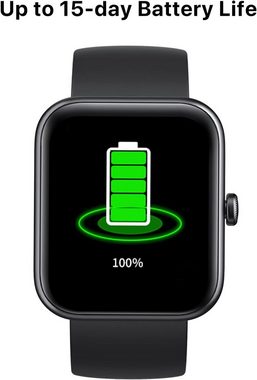 UMIDIGI Smartwatch (1,5 Zoll, Android iOS), Damen uhren herzfrequenz spo2 schlafmonitor 5atm wasserdichte sportuhr