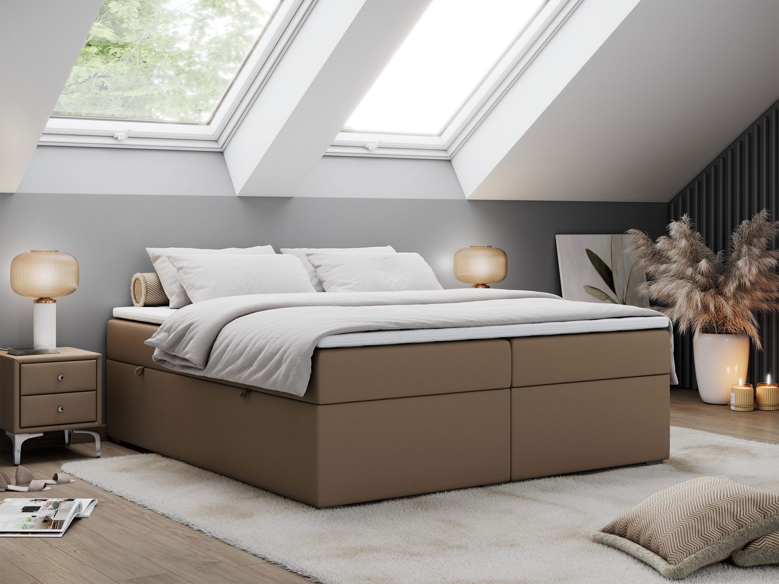 MKS MÖBEL Boxspringbett BESS (Set, Packung, günstig online kaufen