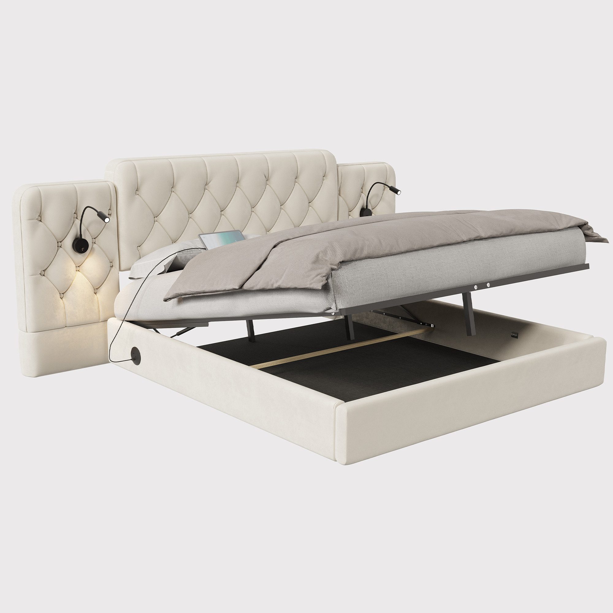 HAUSS SPOLE Polsterbett Doppelbett Bettgestell Jugendbett günstig online kaufen