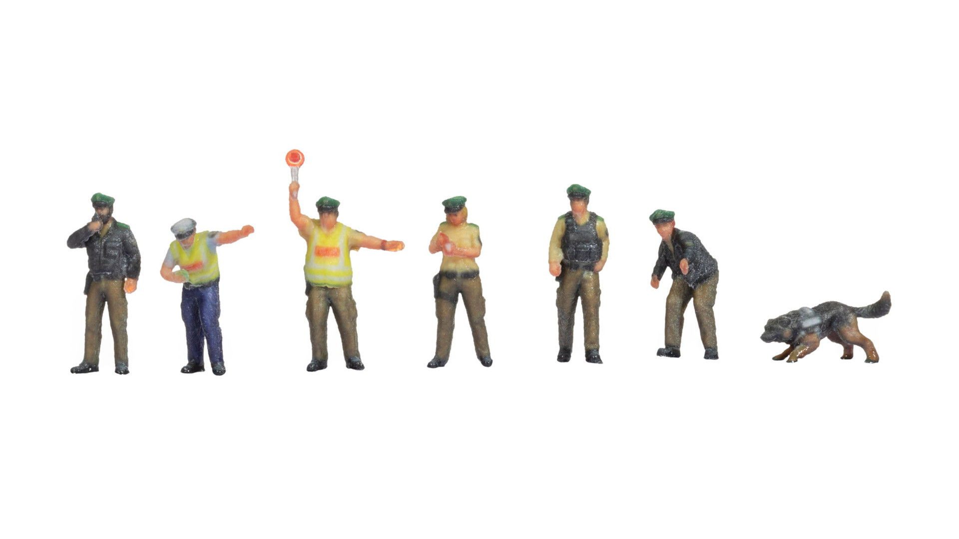 NOCH Dekofigur NOCH N Figuren Polizisten, grüne Uniform Figuren-S