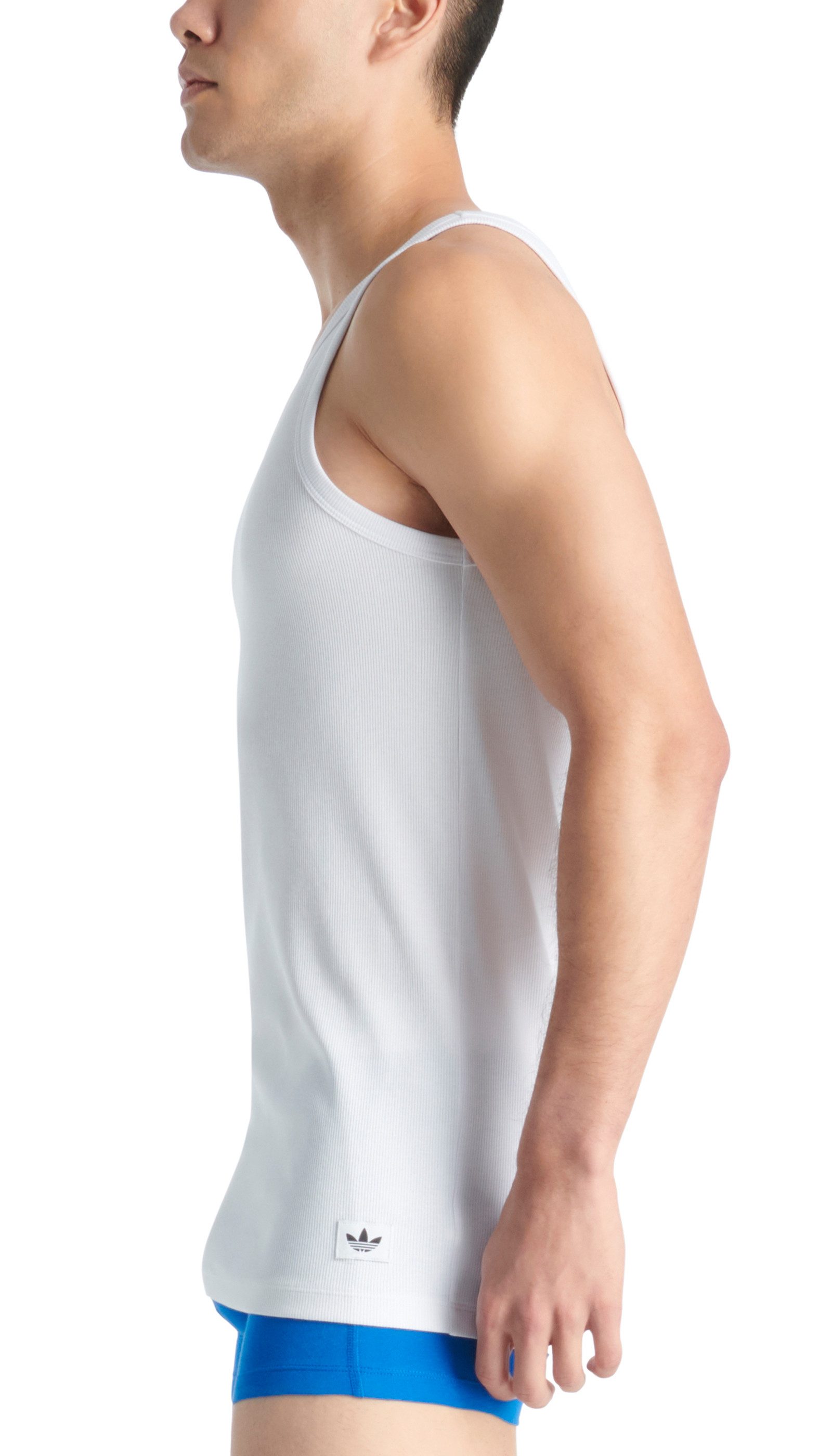 adidas Originals Muskelshirt Comfort Rib Cotton (2er-Pack) gerippt, Baumwollmix, atmungsaktiv, schlicht, Basic