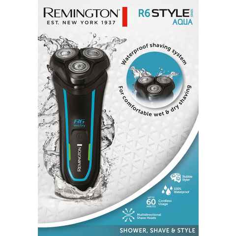 Remington Elektrorasierer R6000 Style Wasserdichtes Rasiersystem, Aufsätze: 1, Nass & Trockenrasur, 100 % wasserdicht, mit 3-Tage-Bart Styler
