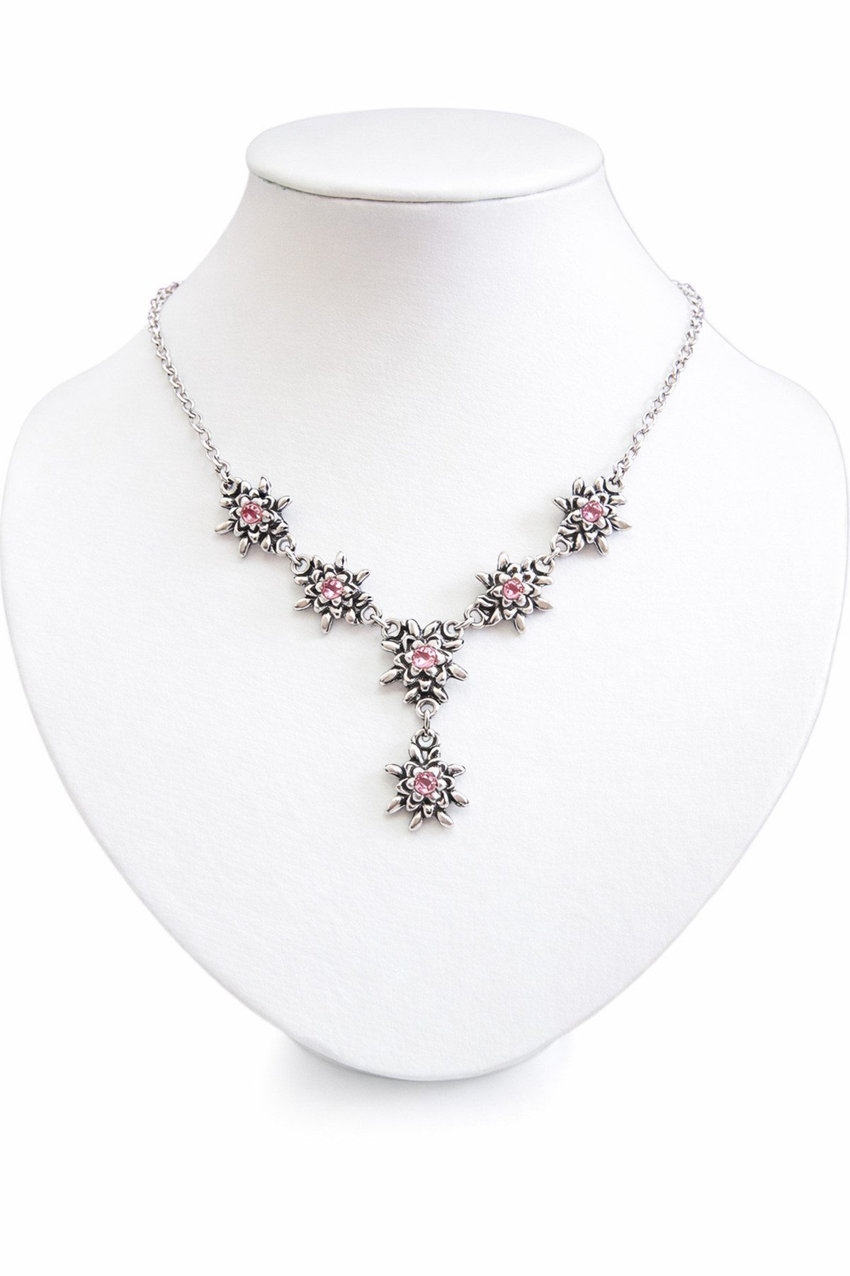 Trachtenland Kette mit Anhänger LUISIA® Edelweiß Collier 'Emilia' mit Premi günstig online kaufen