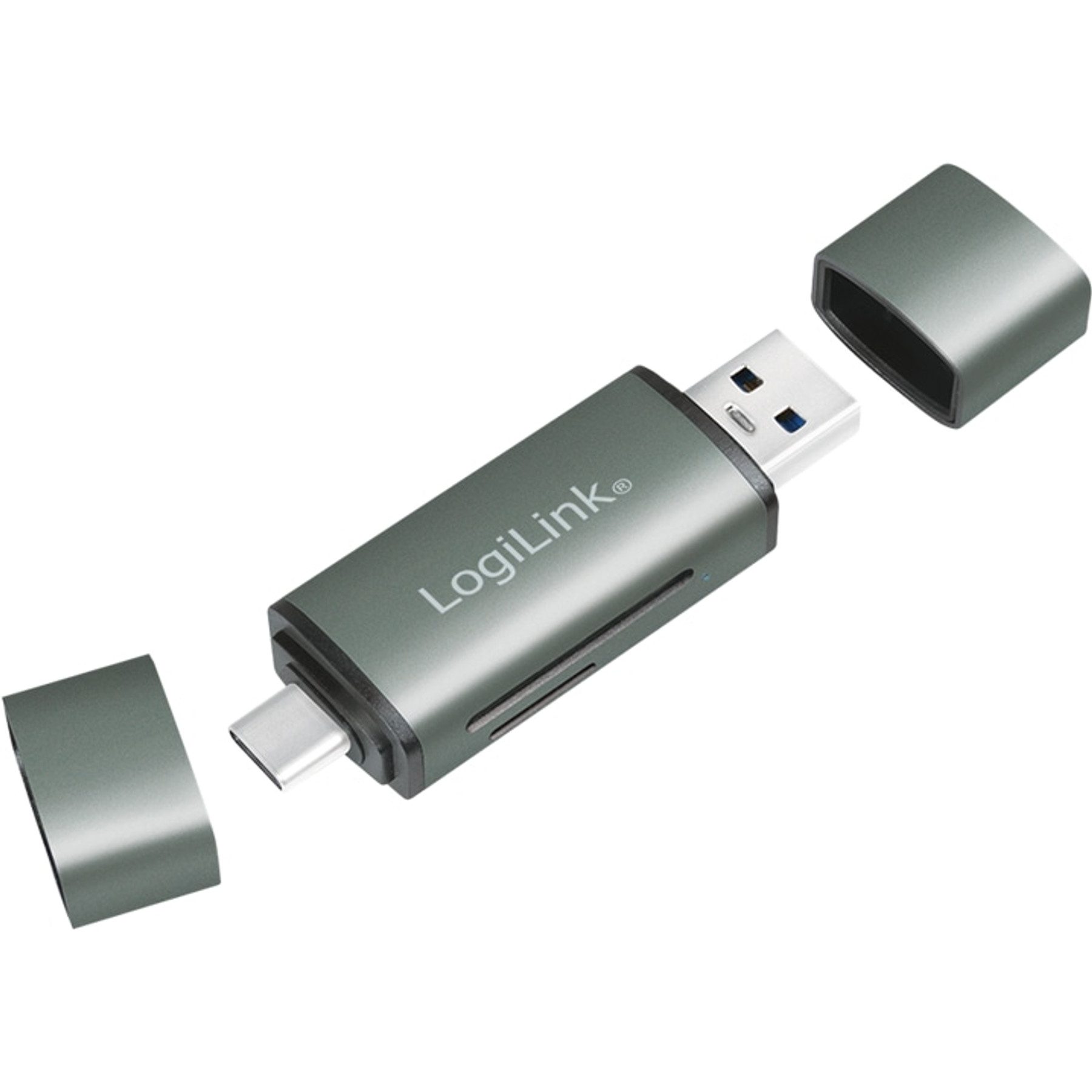 LogiLink Speicherkartenleser LOGILINK USB 3.2 Gen Kartenleser CR0043, Alugehäuse