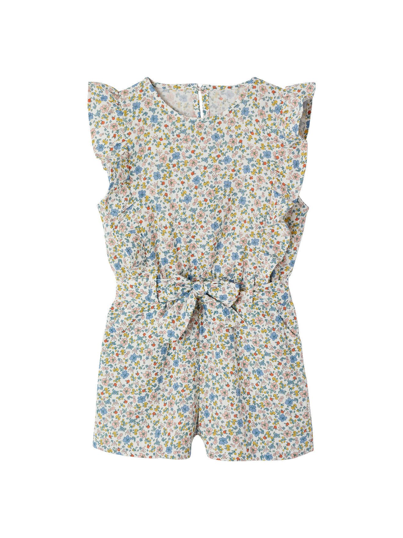 Jumpsuit Kurzer Mädchen Jumpsuit mit Volants, Musselin