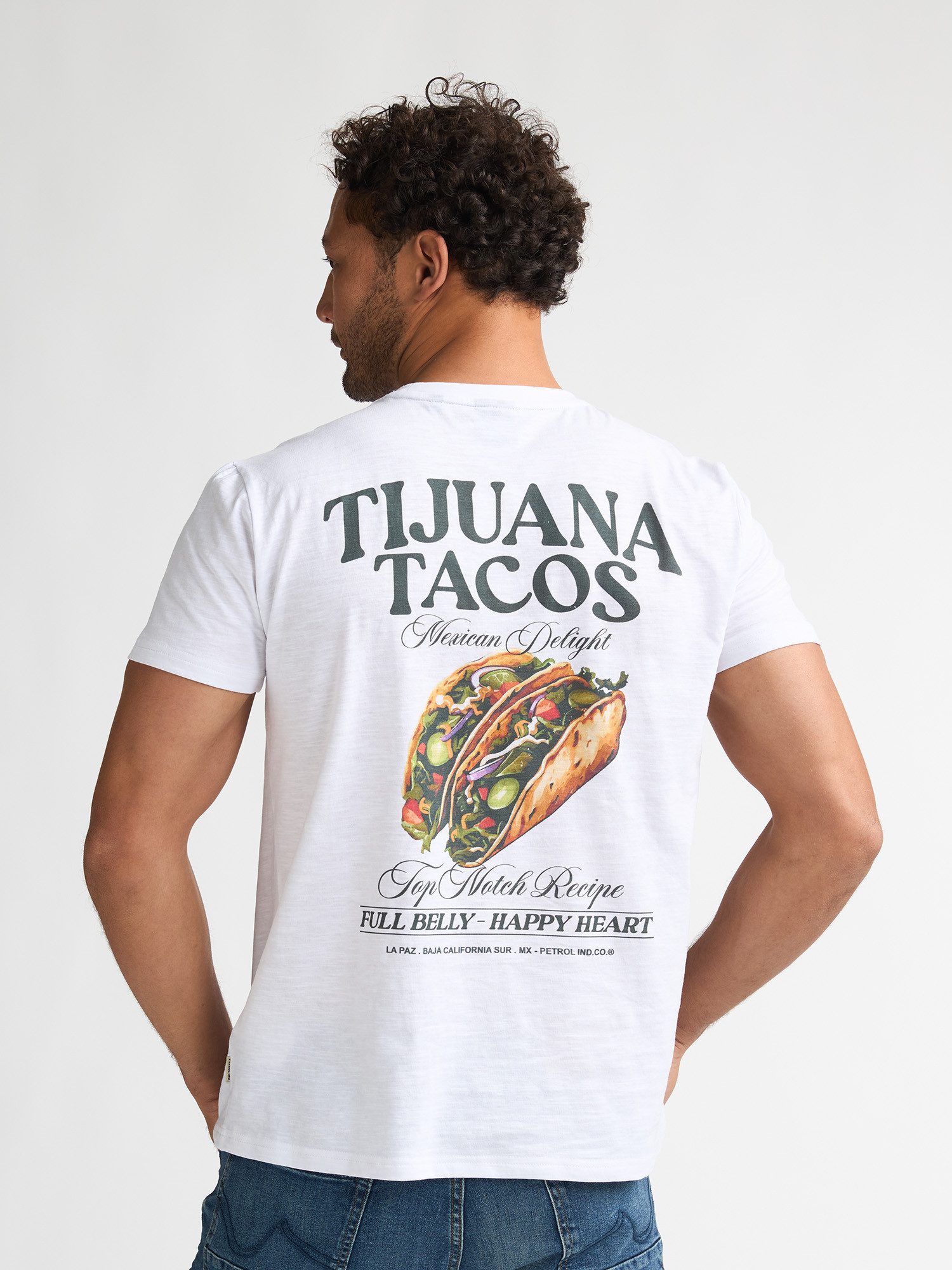 Petrol Industries T-Shirt Tijuana mit Rückenprint