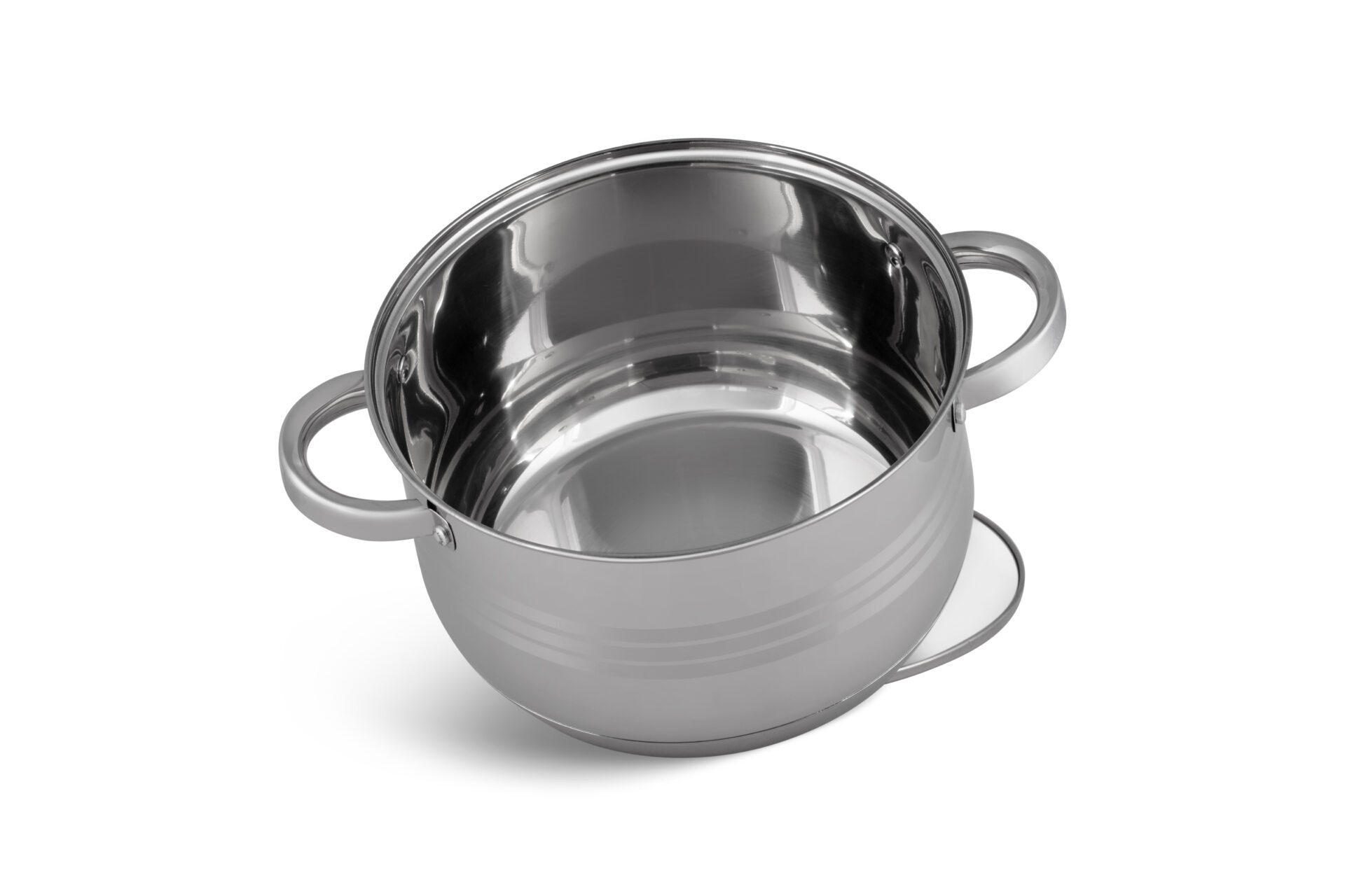 KlönBerg Topf-Set 12-teiliges Topfset aus Edelstahl mit WOK – verschiedene Größen, Edelstahl (Passt in jede Küche! 1.3L / 1.7L / 2.4L / 3.1L / 4.3L, 12-tlg., Es ist eine perfekte Geschenkidee für jeden Anlass)