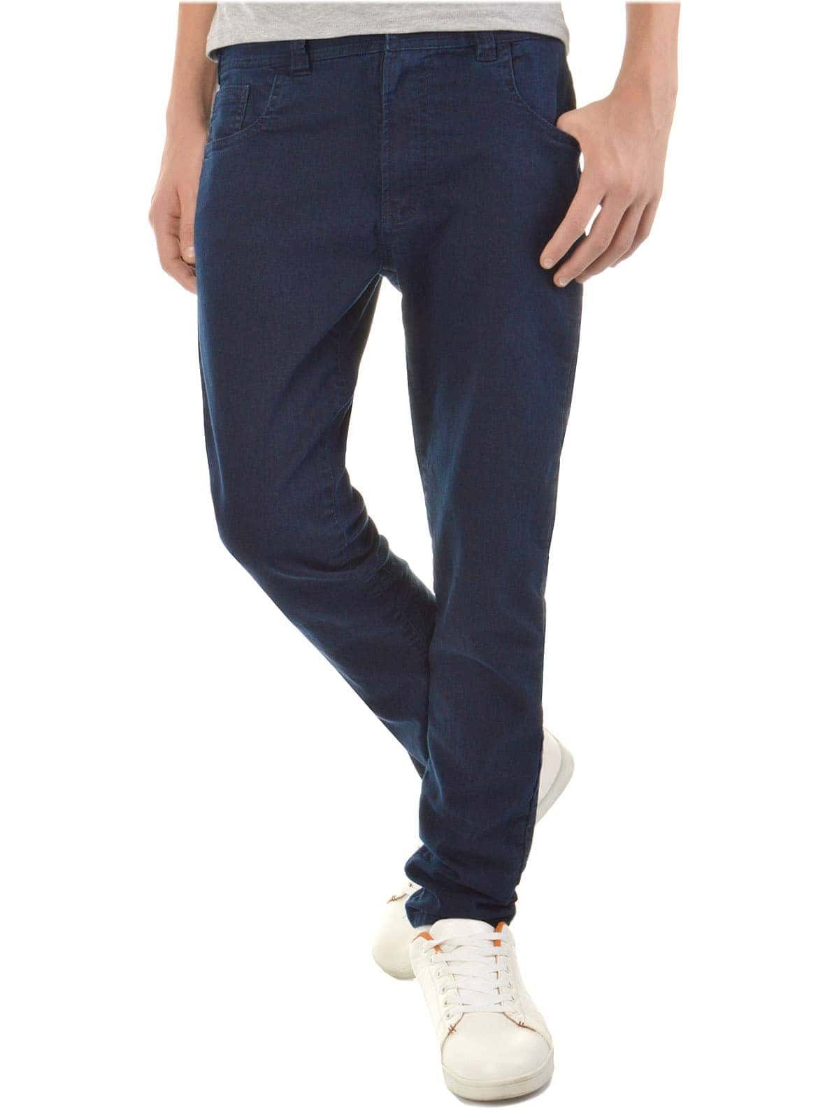 mit elastischem (1-tlg) Bund Jungen 5-Pocket-Jeans BEZLIT Casual Blau Verstellbarer Bund Jeans
