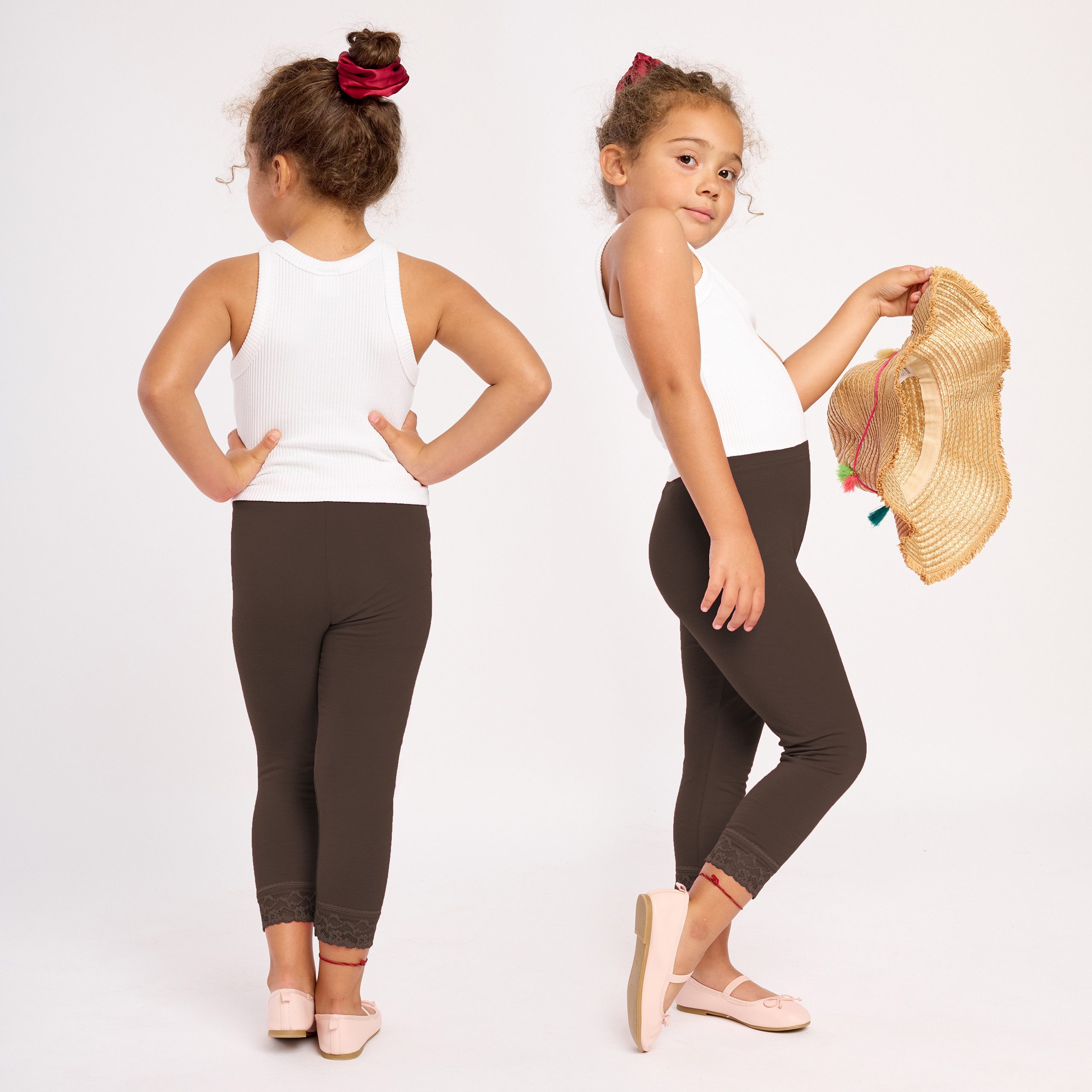 Merry Style Leggings Mädchen 3/4 Capri Hose MS10-293 (1-tlg) aus Viskose