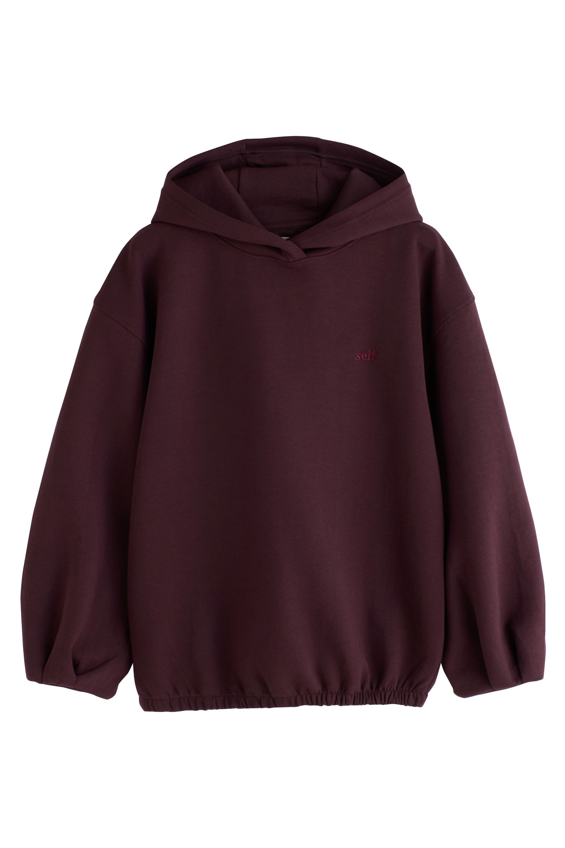 self Kapuzenpullover self. Premium Hoodie, Kurzgröße (1-tlg)