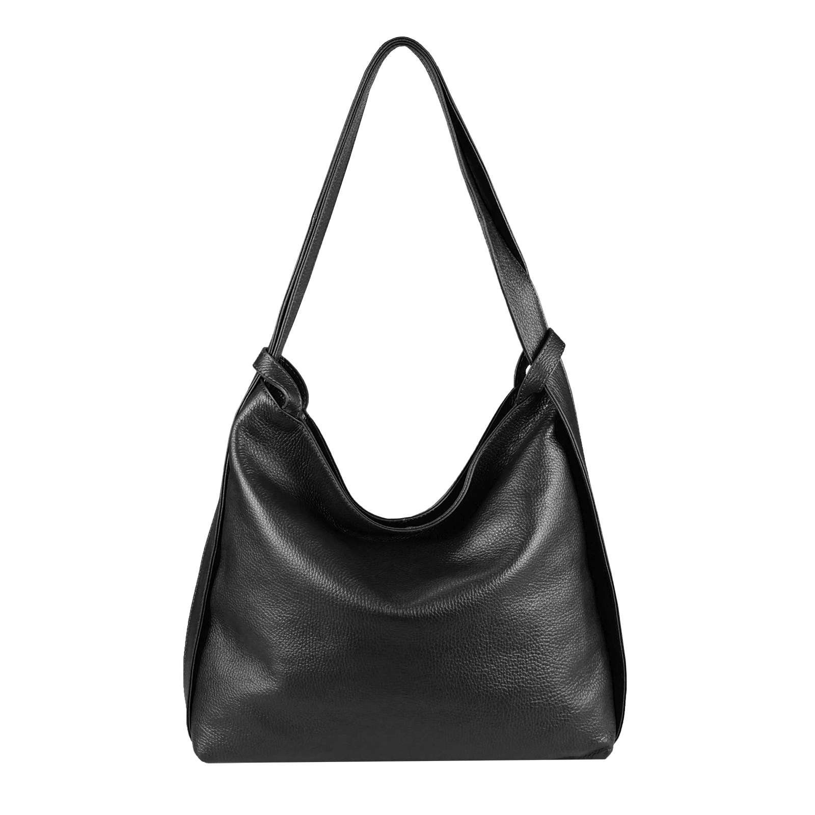 ITALYSHOP24 Schultertasche Made in Italy Damen Leder Tasche Schultertasche, günstig online kaufen