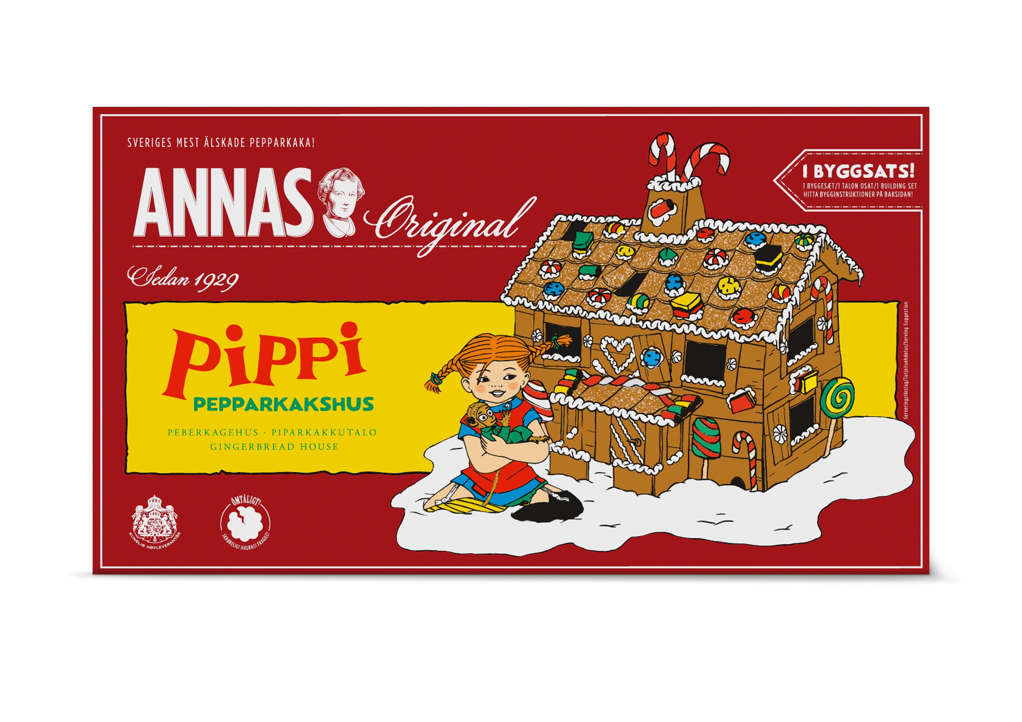 aus Original Lebkuchenhaus Tra Weihnachtshaus Pippi Langstrumpf Nordingra Pepperkakshus / Schweden