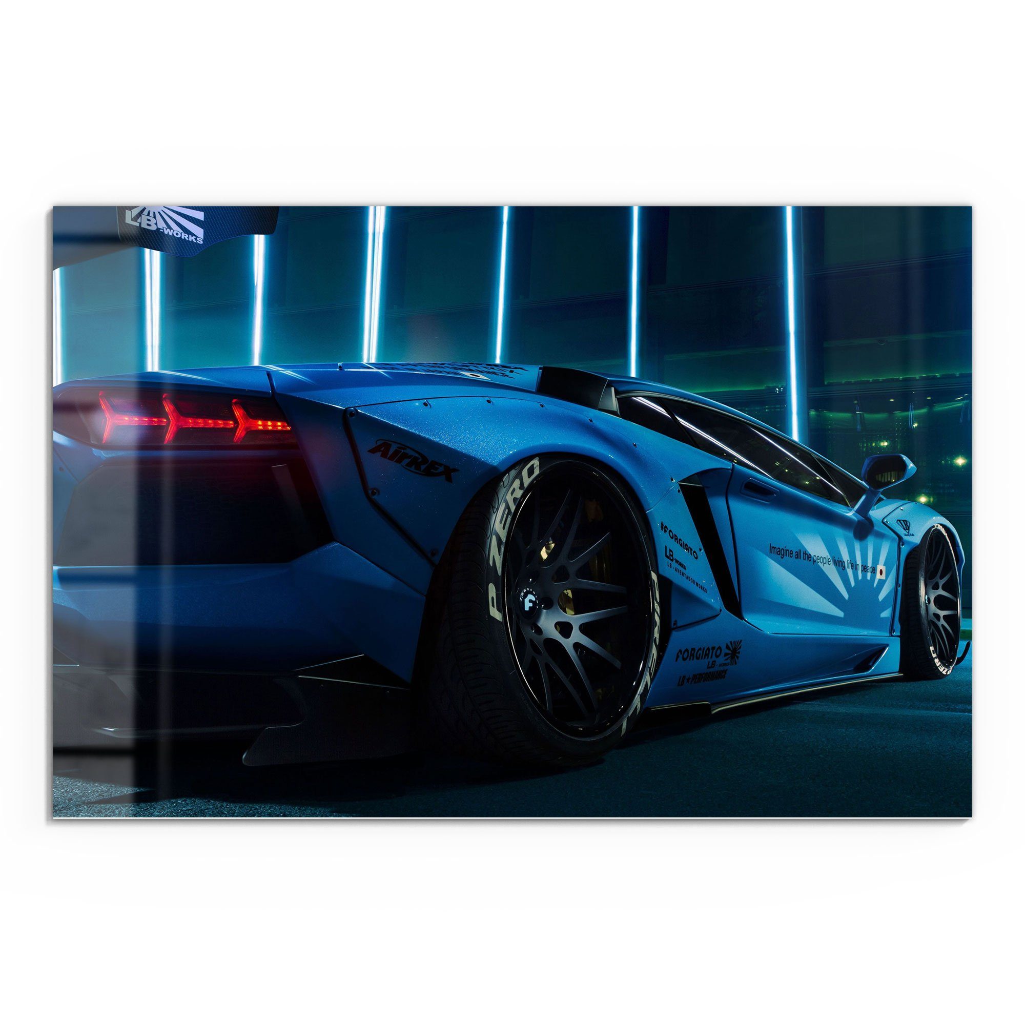 DEQORI Glasbild 'Lamborghini Aventador', 'Lamborghini Aventador', günstig online kaufen