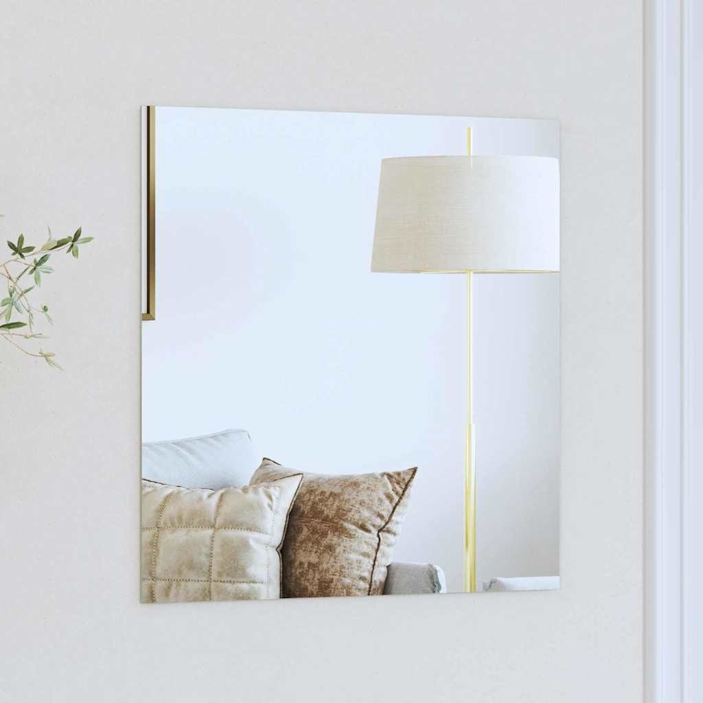 vidaXL Spiegel Wandspiegel Quadratisch 50 x 50 cm Gehärtetes Glas (1-St)