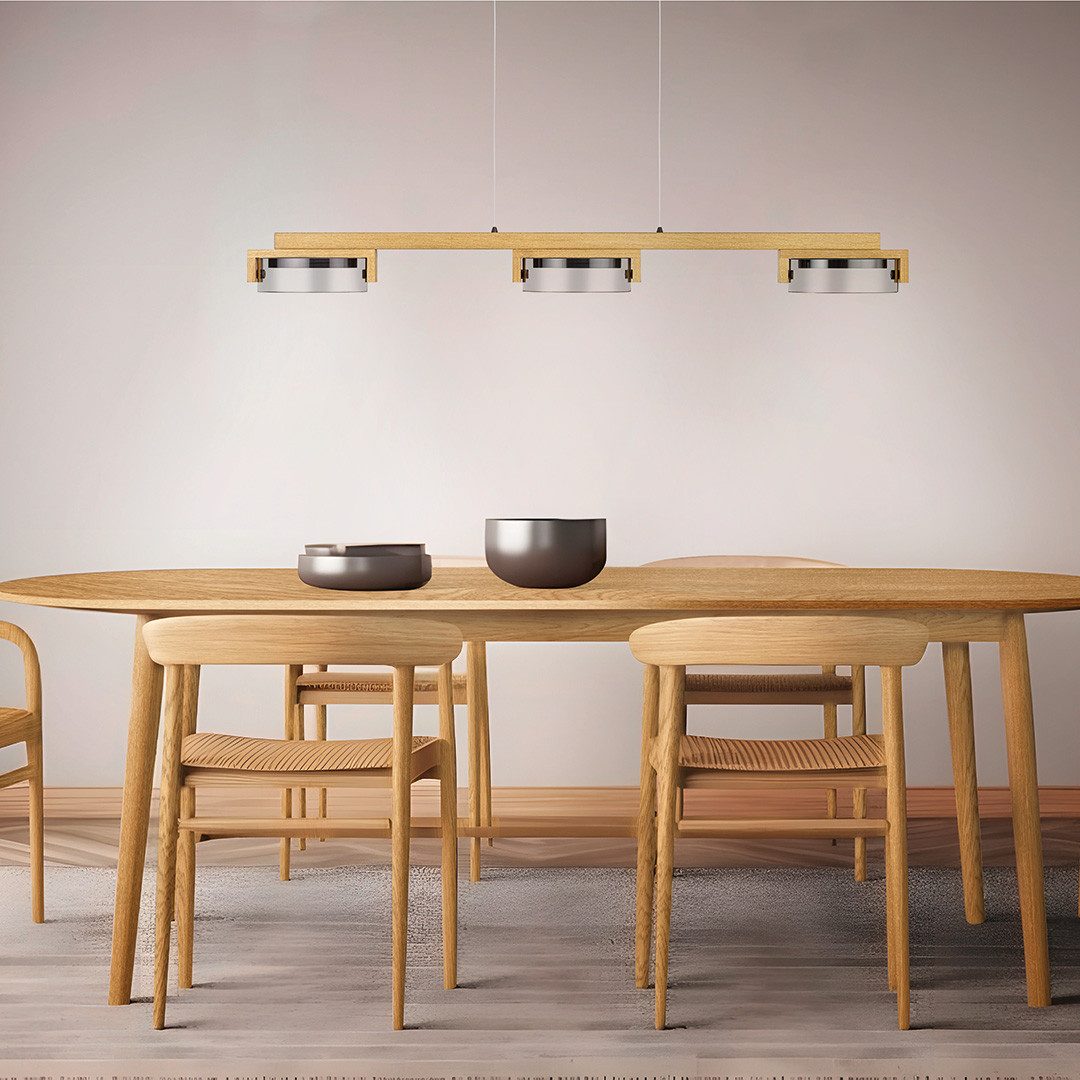 HerzBlut LED-Hängeleuchte Talon mit Rollizug