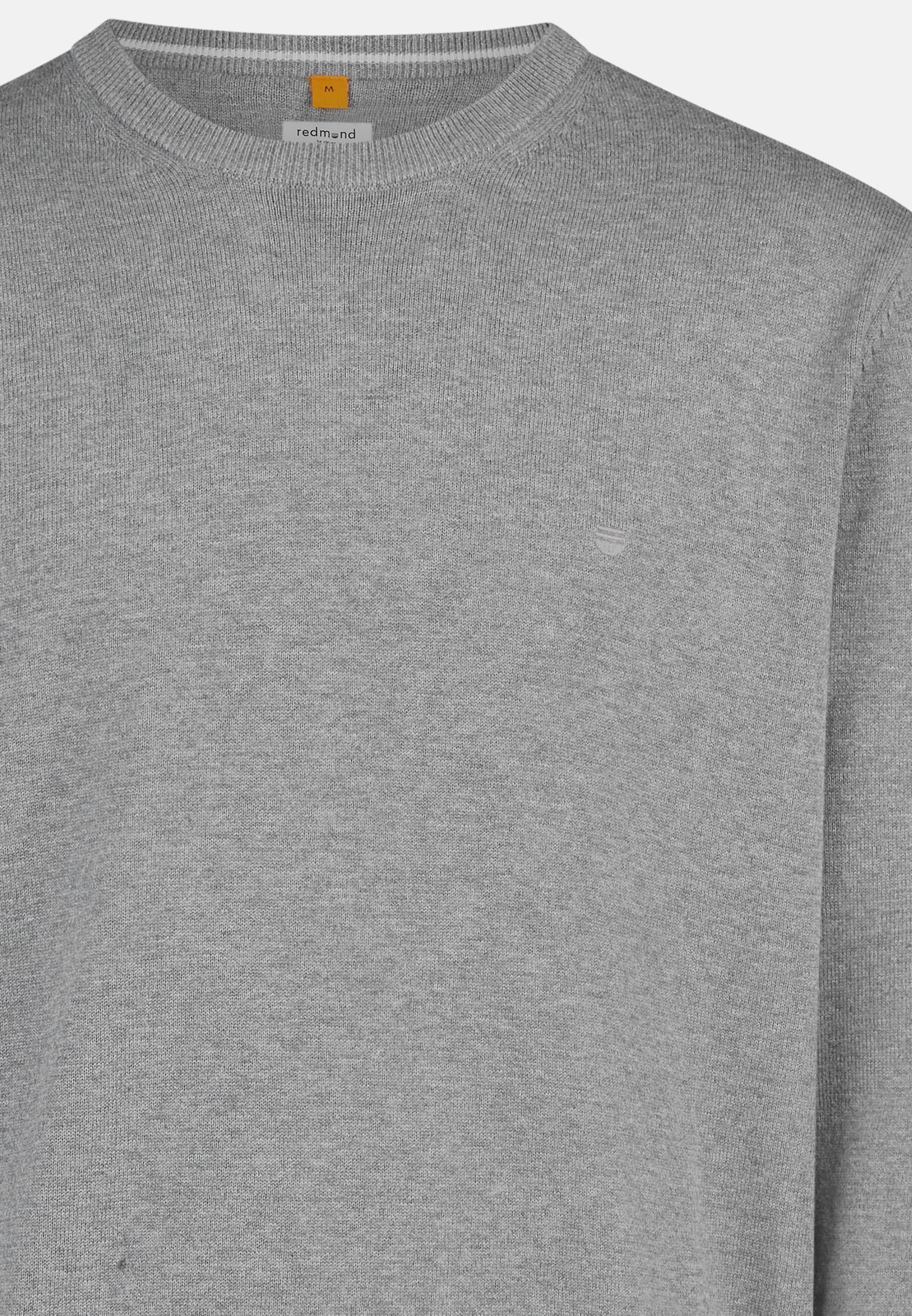 Redmond Rundhalspullover Basic (1-tlg) Pullover - Baumwolle - Atmungsaktiv - Weicher Feinstrick