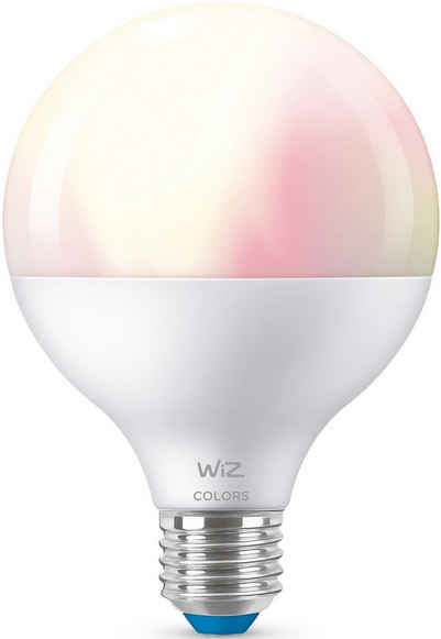 WiZ »White&Color 75W E27 Globeform Tunable frosted Einzelpack« LED-Leuchtmittel, E27, 1 St., Farbwechsler, Kreieren Sie mit Wiz Tunable White LED Lampen smarte Beleuchtung