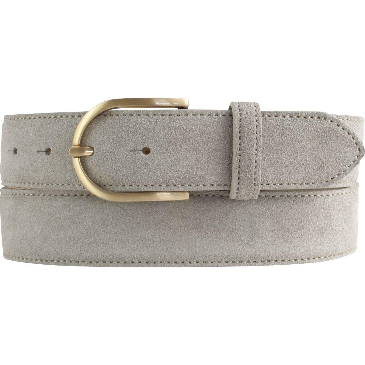 Ledergürtel Damen-Gürtel aus Veloursleder 3,5 cm - Velour-Ledergürtel für Damen 35