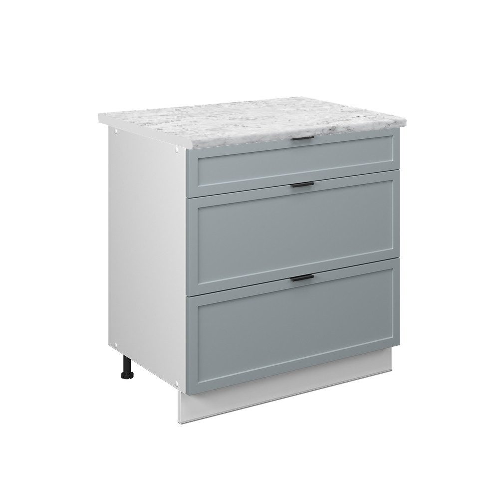 Vicco Unterschrank Fame-Line, Hellblau-grau/Weiß, 80 cm günstig online kaufen