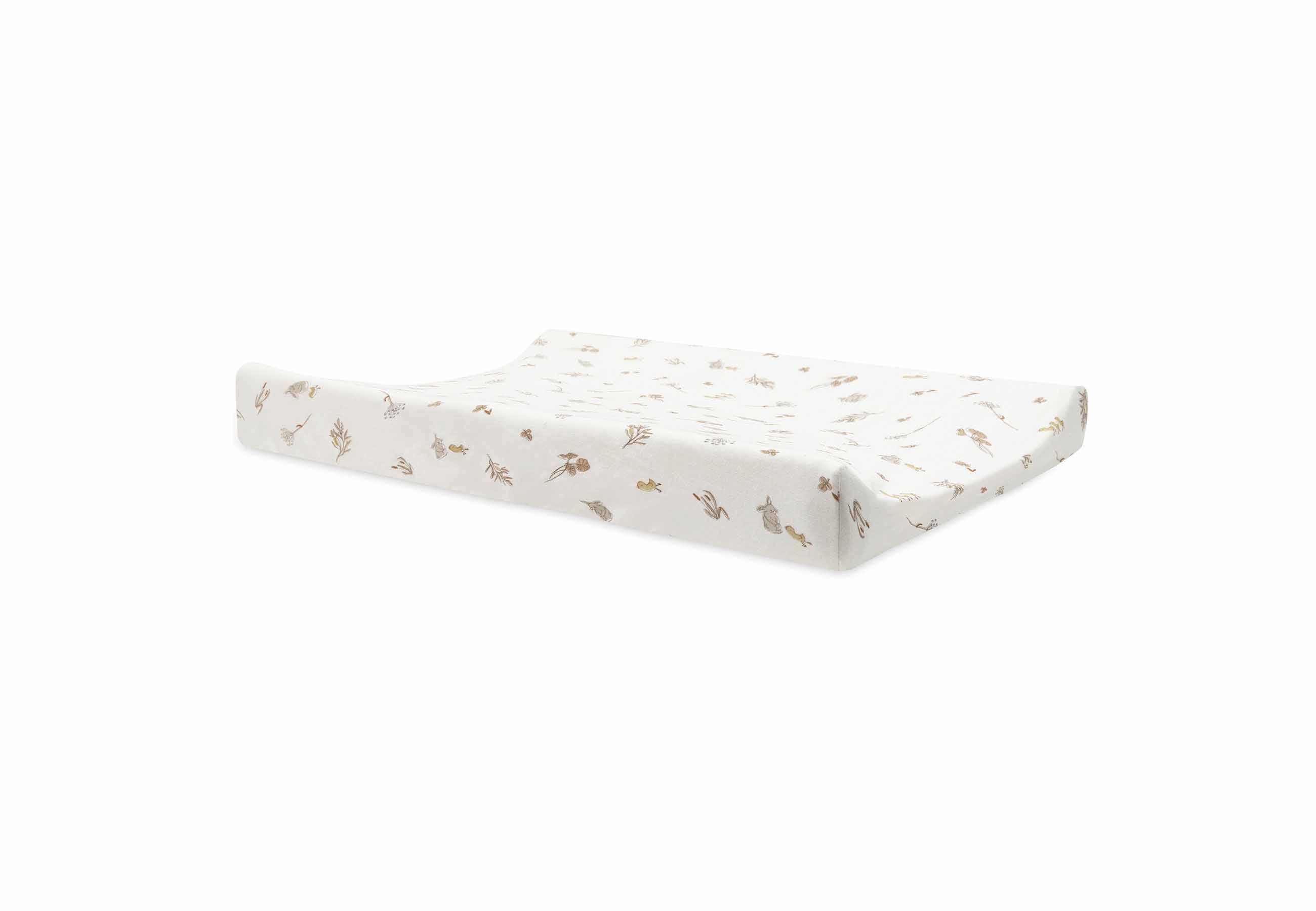 Jollein Wickelauflagenbezug Wickelauflagenbezug Jersey für schmale 50x70 Auflagen, mit verspielten Allover Motiven - aus reiner Baumwolle