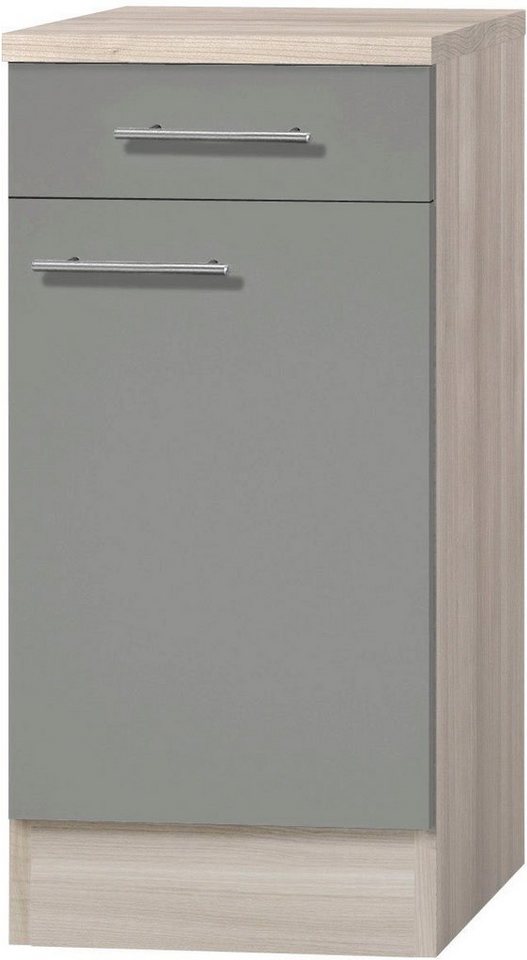 OPTIFIT Unterschrank Bern 40 cm breit, mit Tür und Schubkasten, mit höhenverstellbaren  Füßen