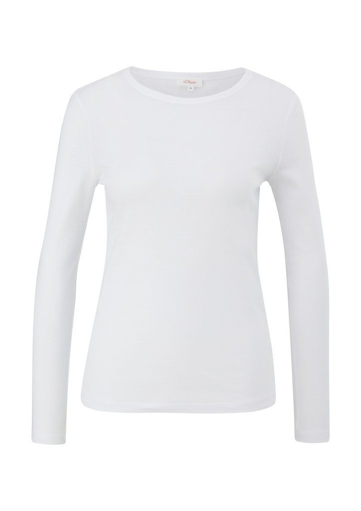 s.Oliver Langarmshirt, mit U-Boot-Ausschnitt günstig online kaufen
