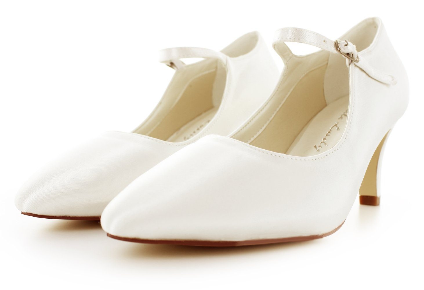 White Lady 884 ivory - einfärbbare Satin-Brautschuhe Pumps günstig online kaufen
