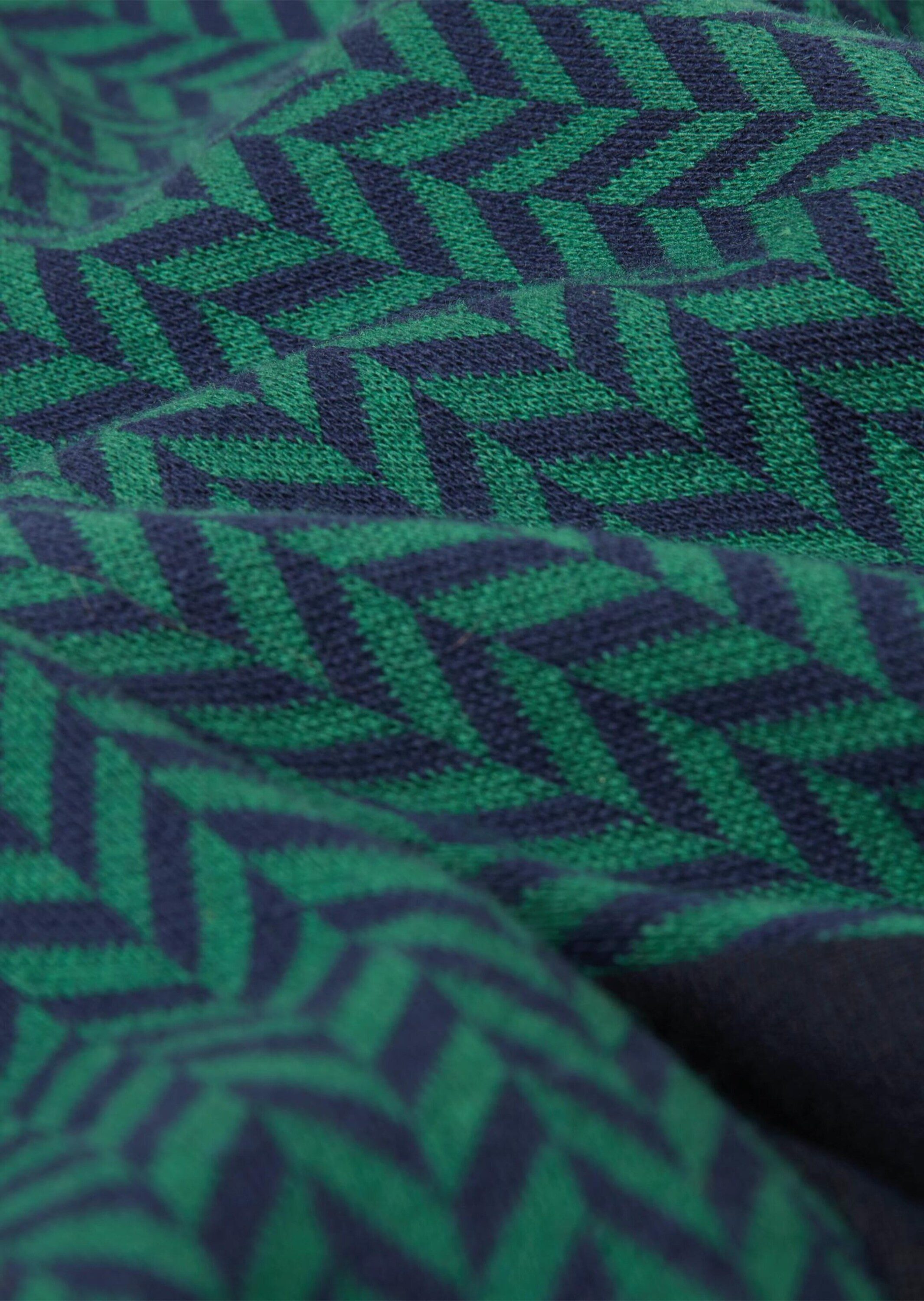 GOLDNER 7/8-Caprijeans Formstabile Jerseyhose in trendigem Materialmix