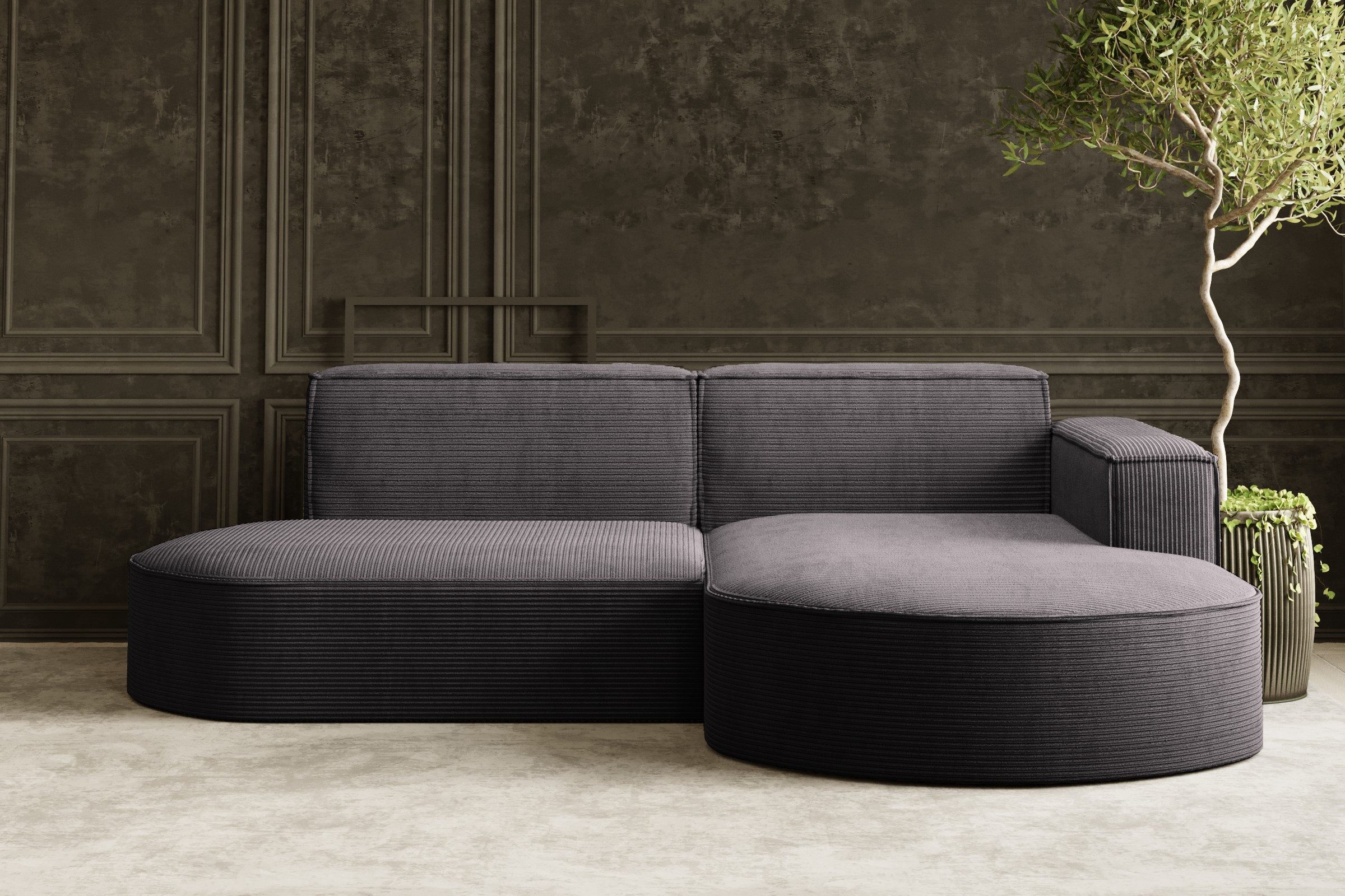 Kaiser Möbel Ecksofa Designer MODENA STUDIO L stoff Poso, Verita, Quelle, S günstig online kaufen