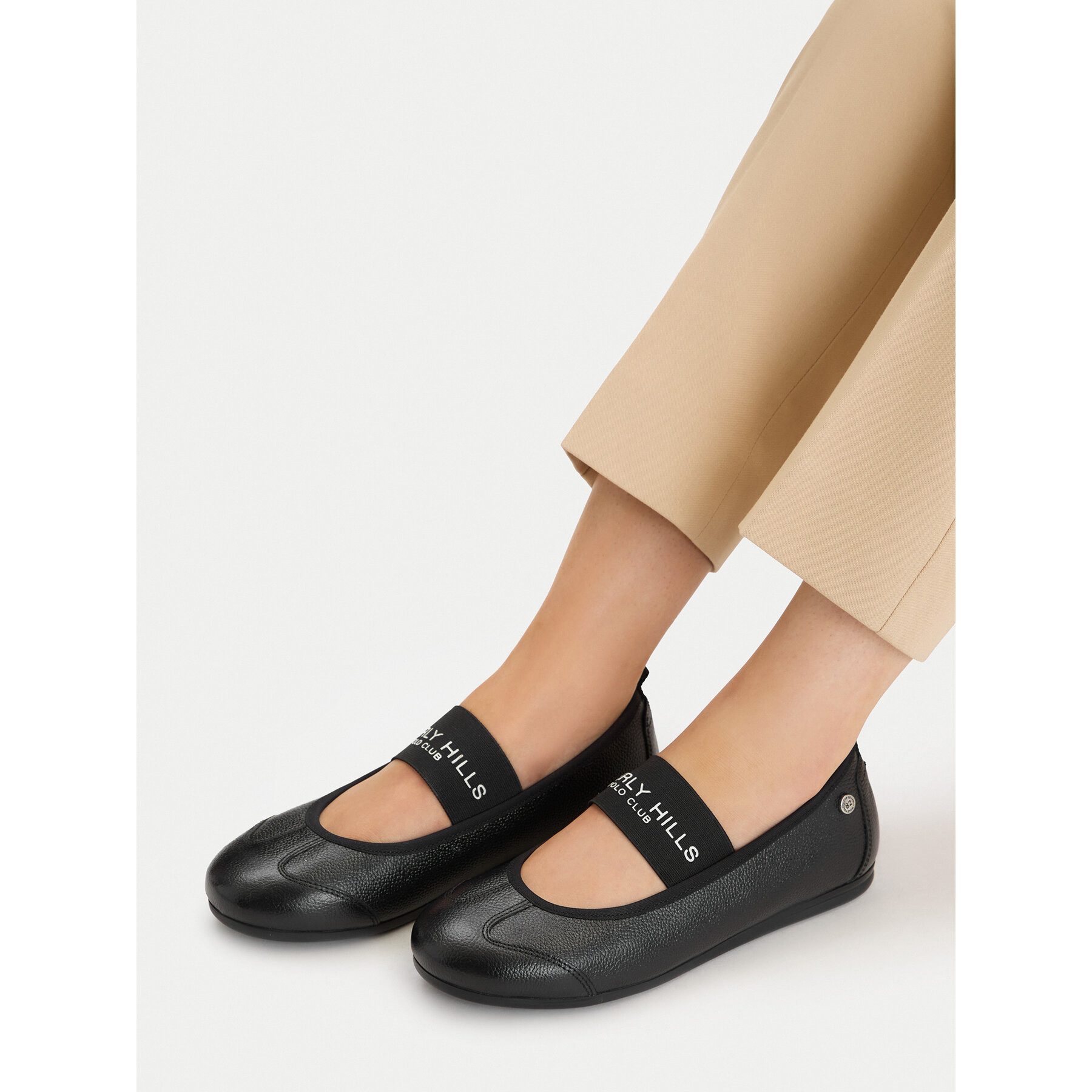 BEVERLY HILLS POLO CLUB Beverly Hills Polo Club Damen-Ballerinas, Schwarz Ballerina