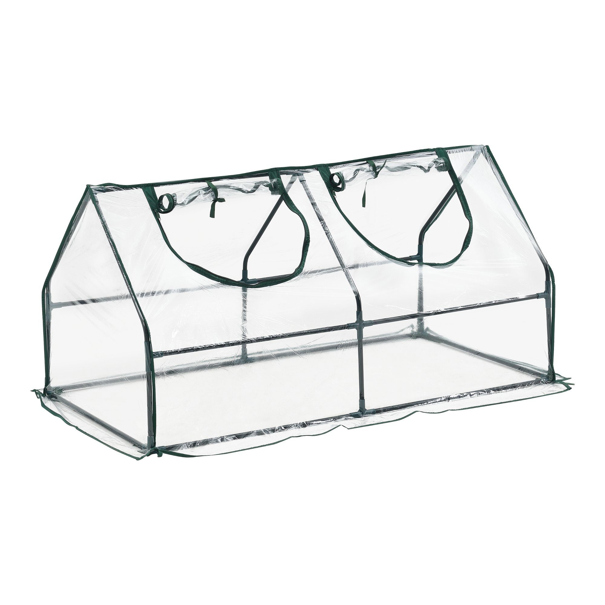 en.casa Foliengewächshaus, »Laubach« Mini Gewächshaus 120x60x60cm günstig online kaufen