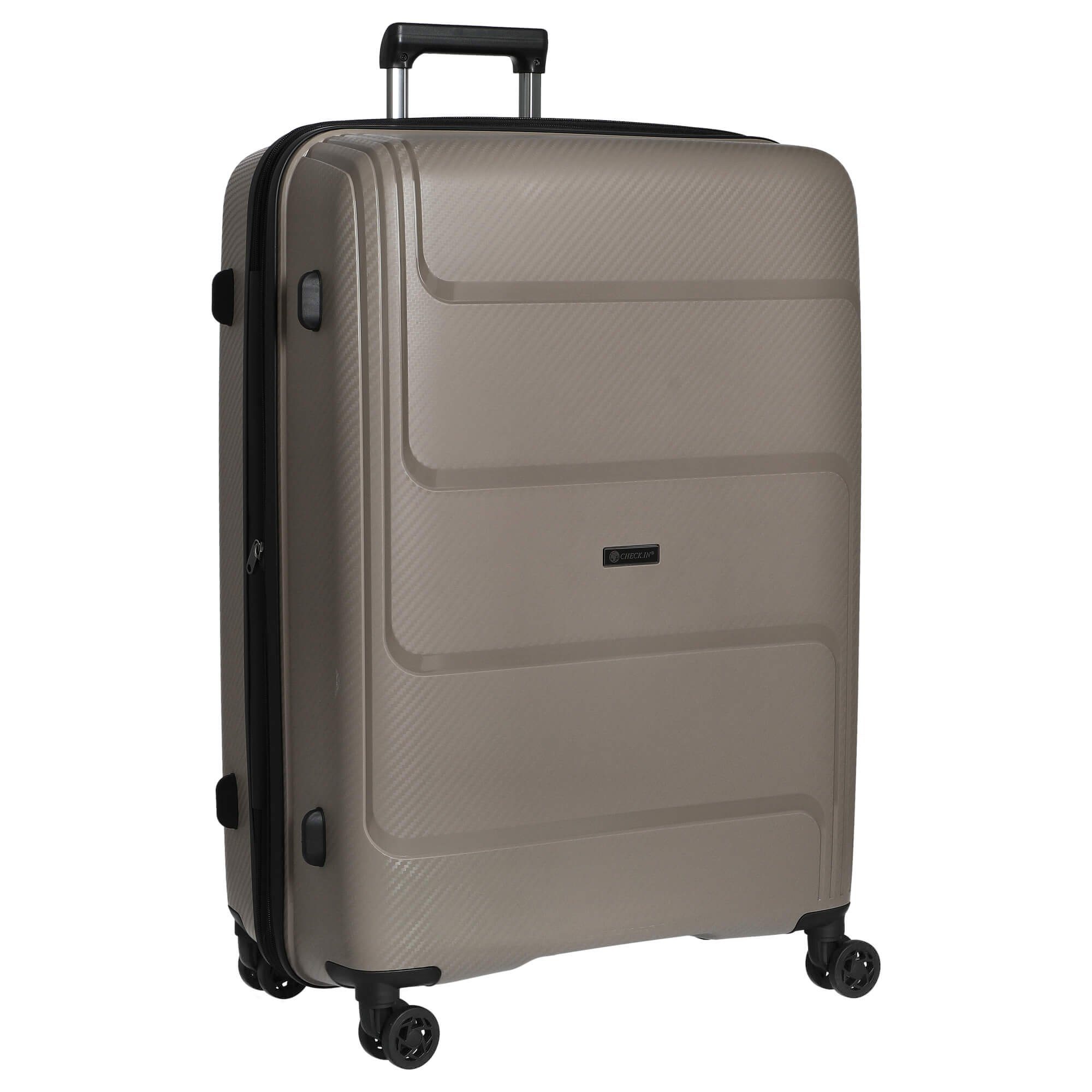 - CHECK.IN® 4 Rollen 77 erw., 4-Rollen-Trolley St. Louis cm Trolley taupe