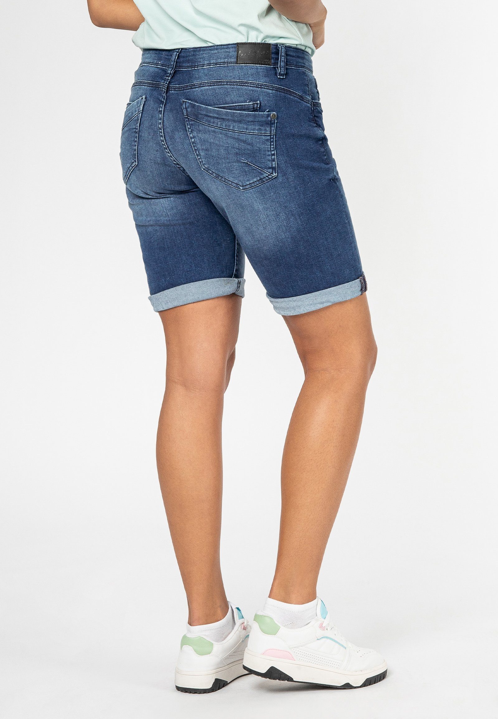 SUBLEVEL Jeansbermudas Damen Jeans Bermuda Stretch-Jeans günstig online kaufen