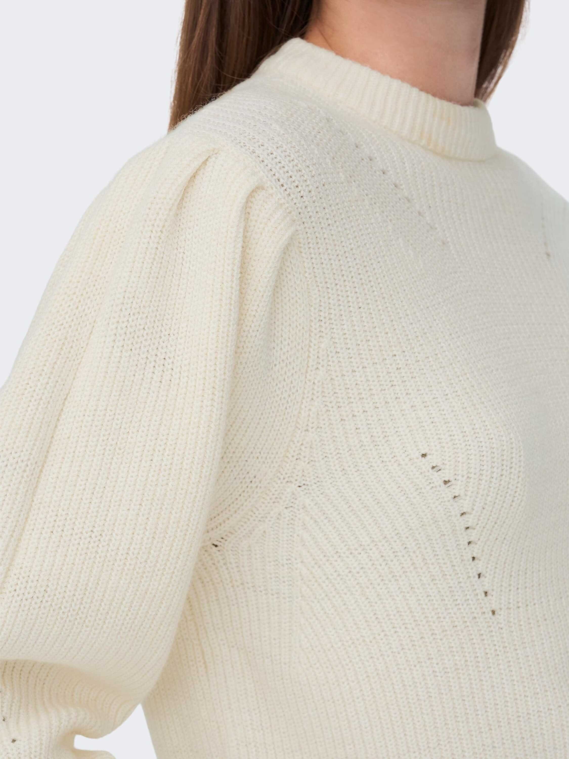 ONLY Fia Kiata (1-tlg) Lochmuster Strickpullover