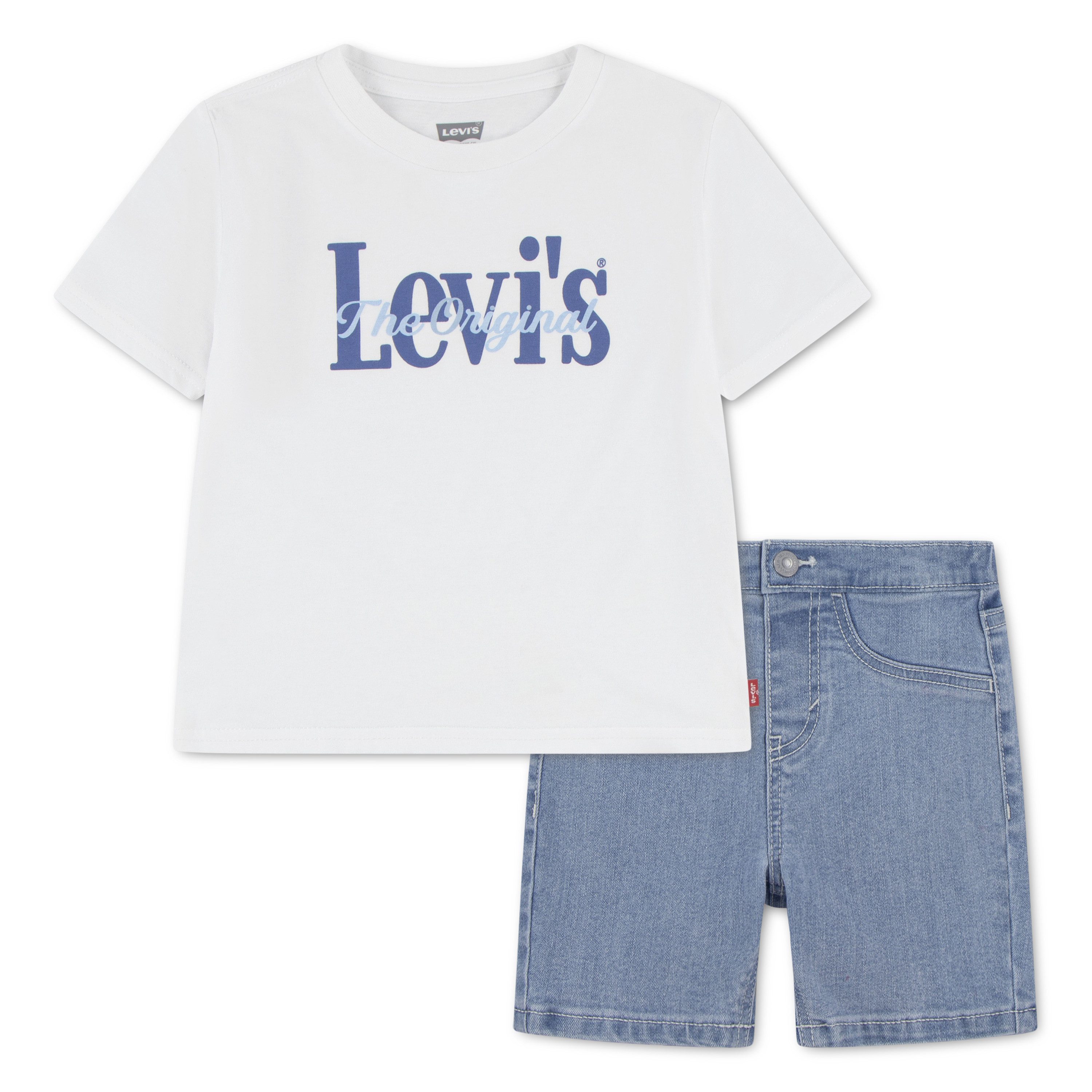 Levi's® Kids Shirt & Shorts LVB HD AOP LOGO TEE & SHORT SE (2-tlg) for Boys, 2 tlg. Set