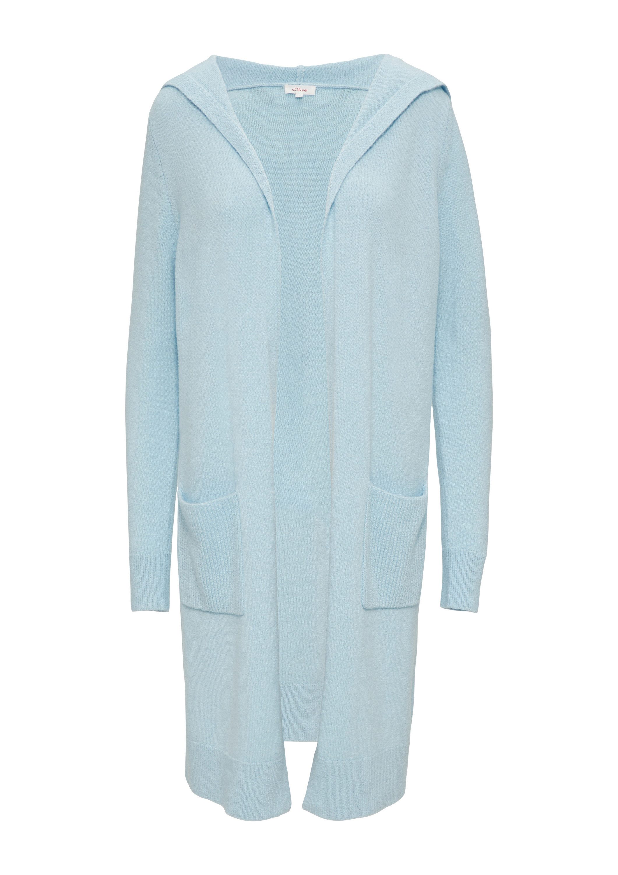 s.Oliver Cardigan Strickjacke Long-Cardigan mit Kapuze günstig online kaufen