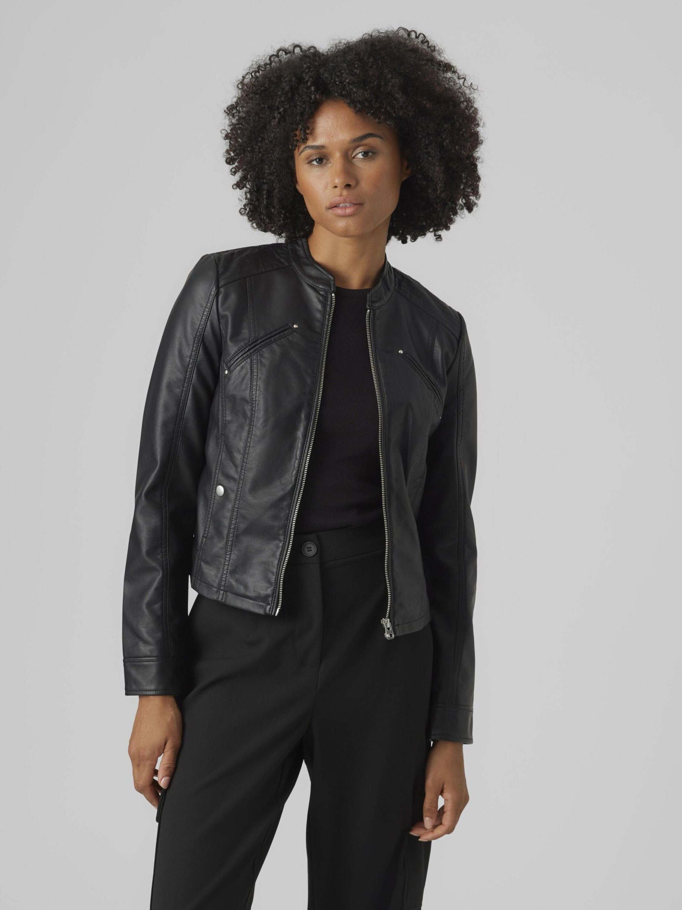 Vero Moda Lederjacke Favodona (1-St) günstig online kaufen