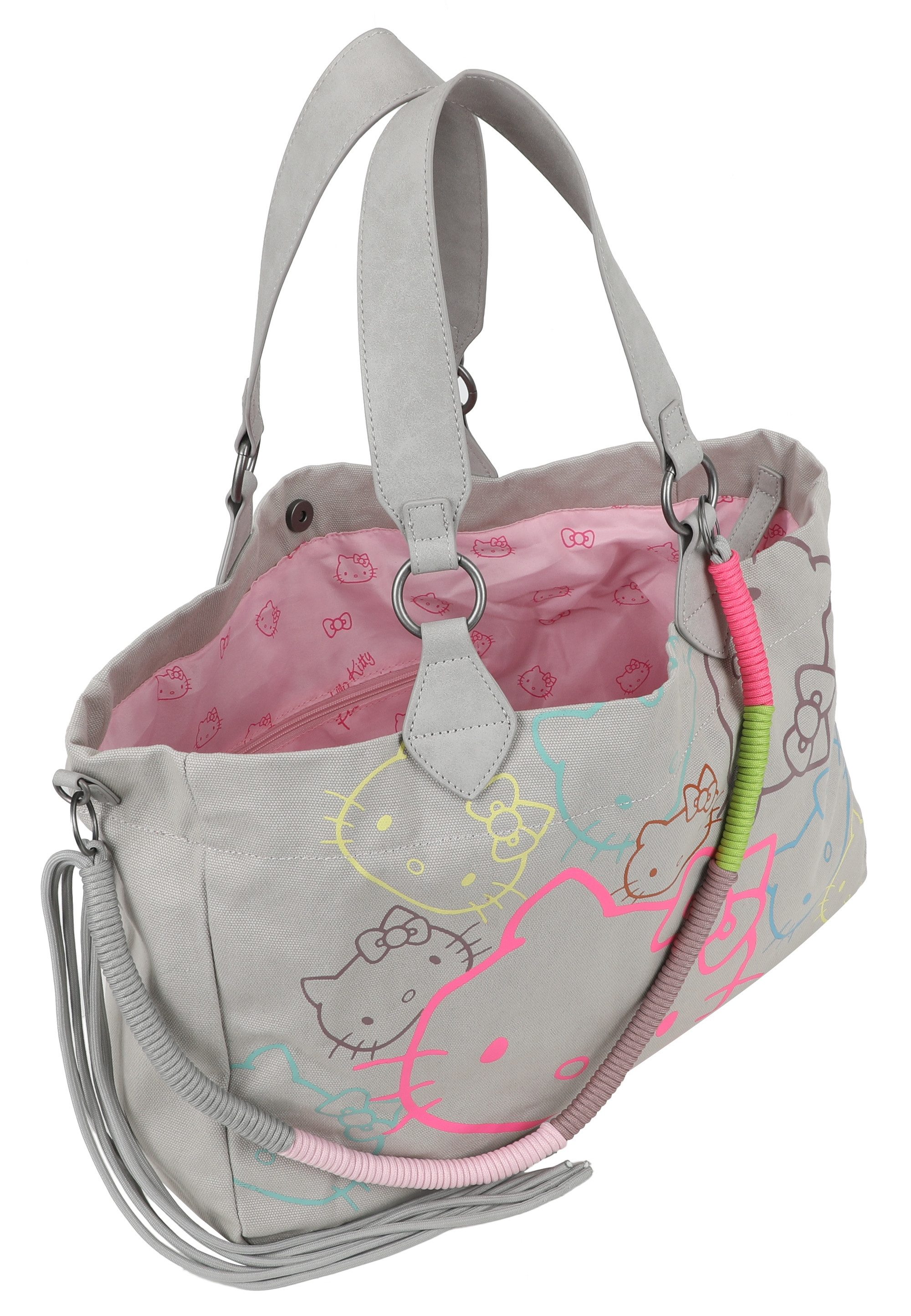 Fritzi aus Preußen Schultertasche Izzy Medium Limited Head Flocked, mit tollen Hello Kitty-Prints