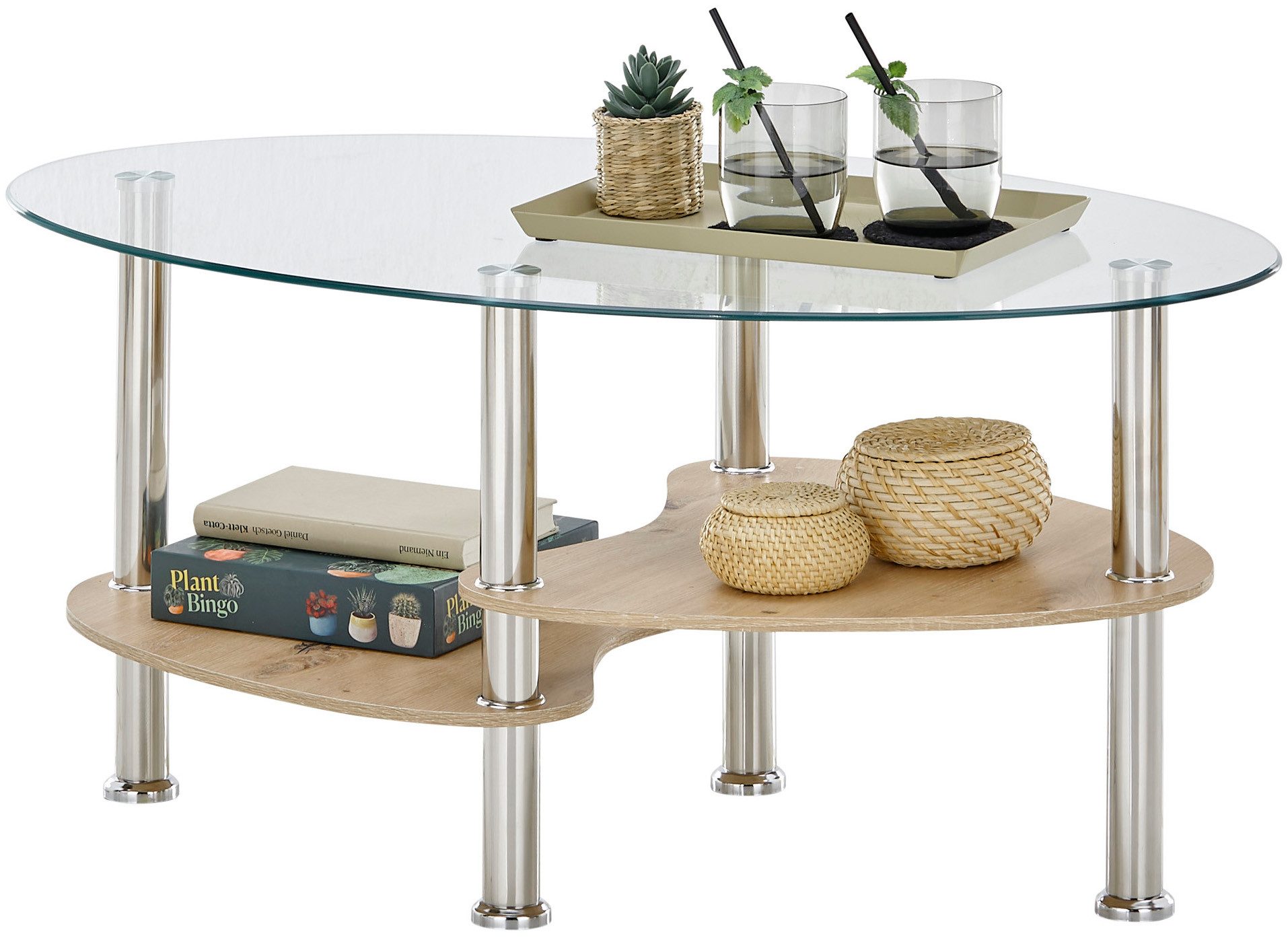 Stolkom Sp.z.o.o. Couchtisch Panty Glastisch, Wohnzimmertisch, Beistelltisc günstig online kaufen