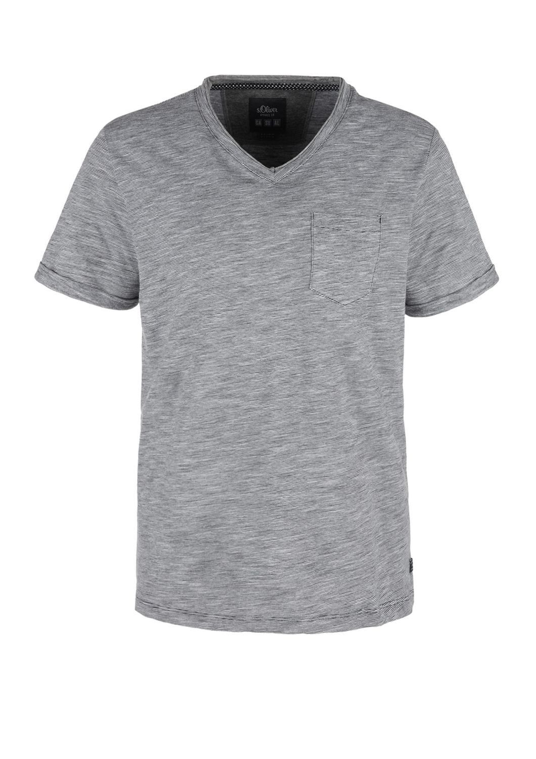 s.Oliver T-Shirt (1-tlg) mit V-Neck, fein günstig online kaufen
